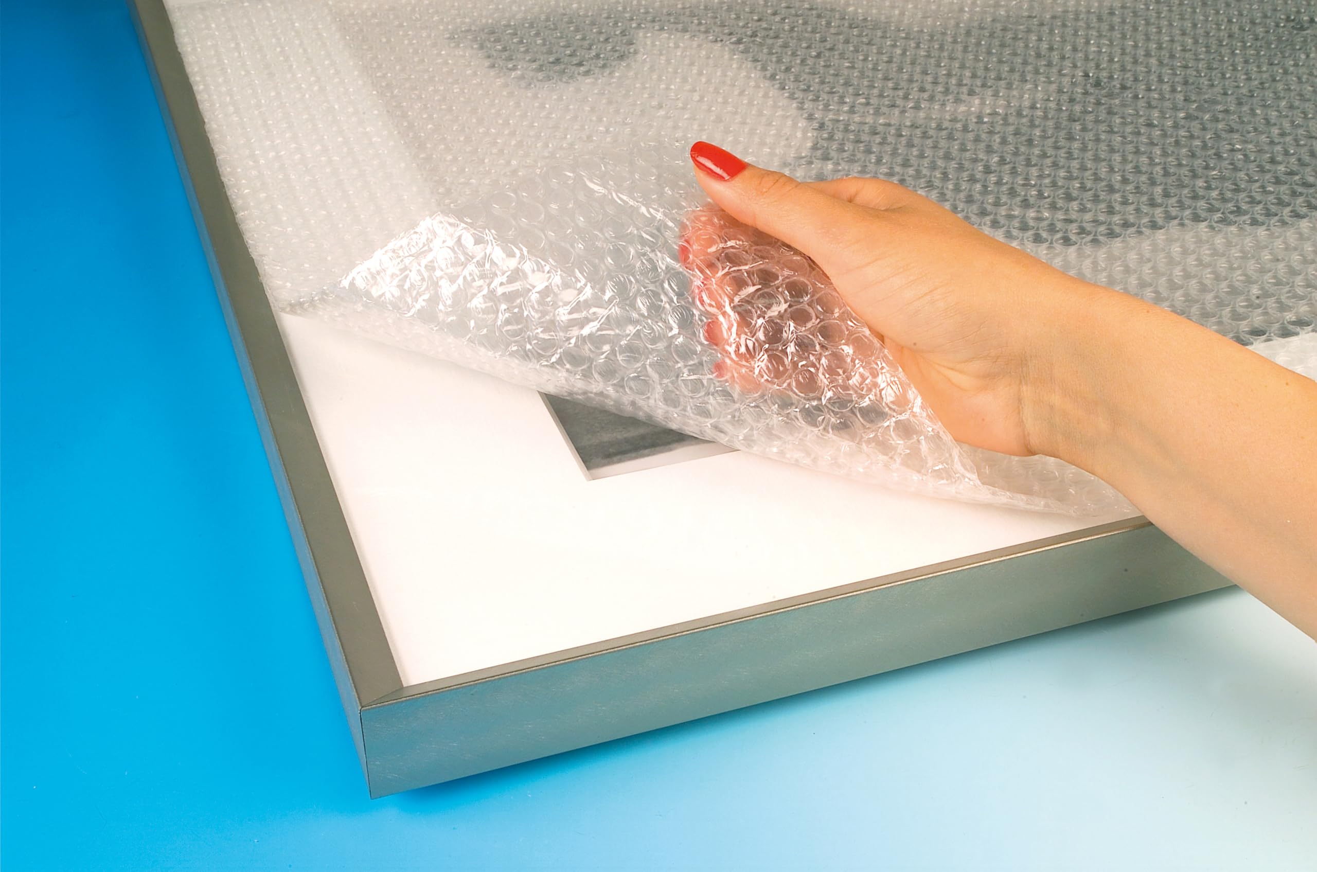 Jeco - 1 rouleau de film papier bulle Aircap 50cm x 100m tri-couche avec film barrière gain de place recyclable