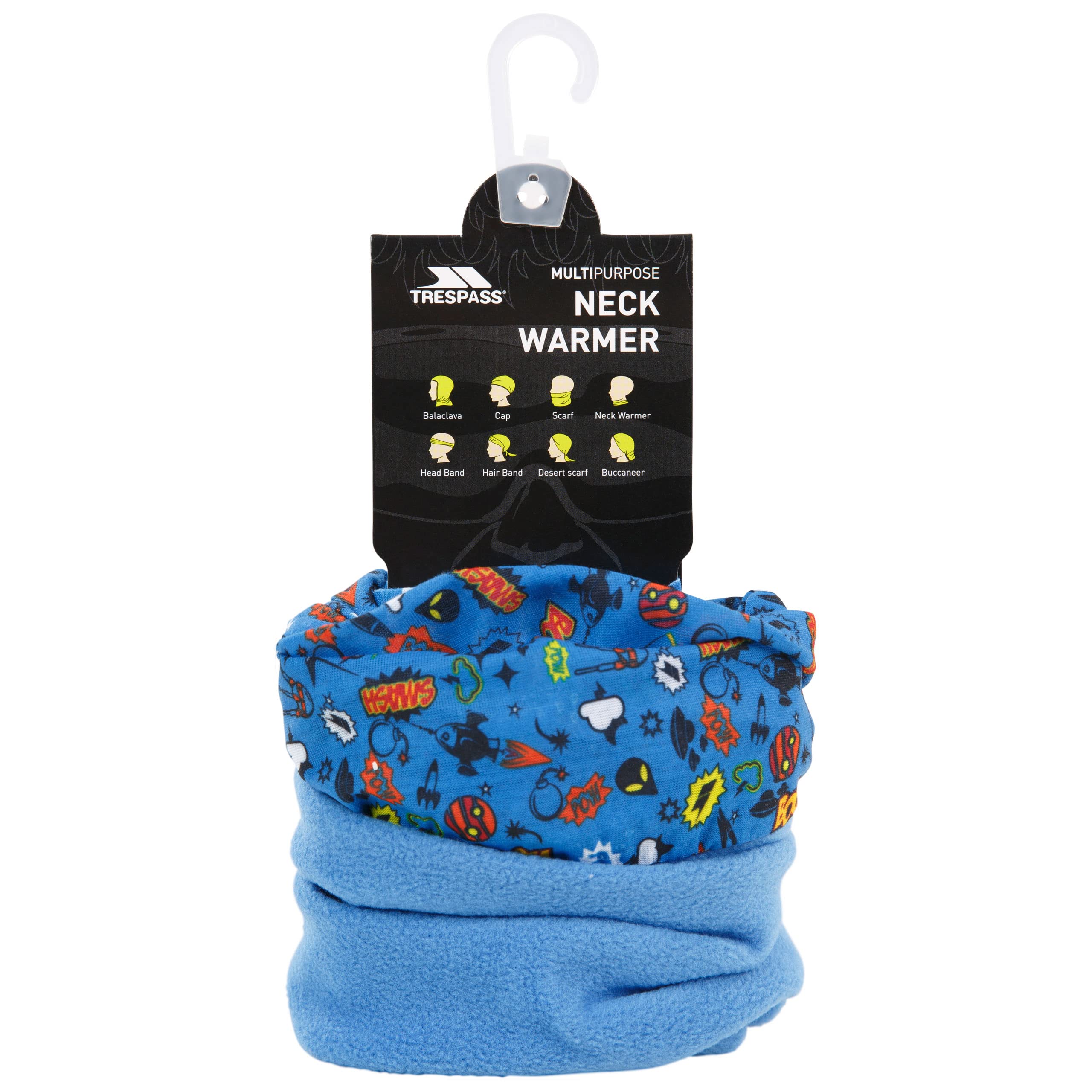Trespass Kids Microfleece Neck Warmer Callaghan - Children's Winter Neck Warmer, Boys Girls Neck Gaiter Scarf, Warm Multifunctional Bandana for Winter, Cold Weather Snood Scarves
