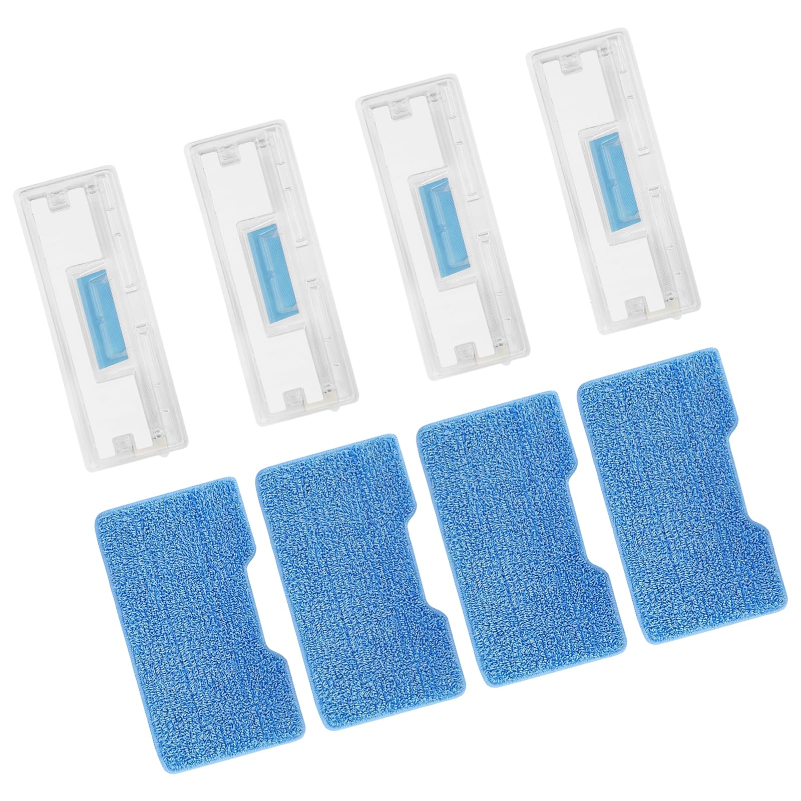 CUNZJIA Pack of 4 Efficient Steaming Mop Pad Fiber Texture Suitable for on Tiles Wood Laminate and Marble Floors