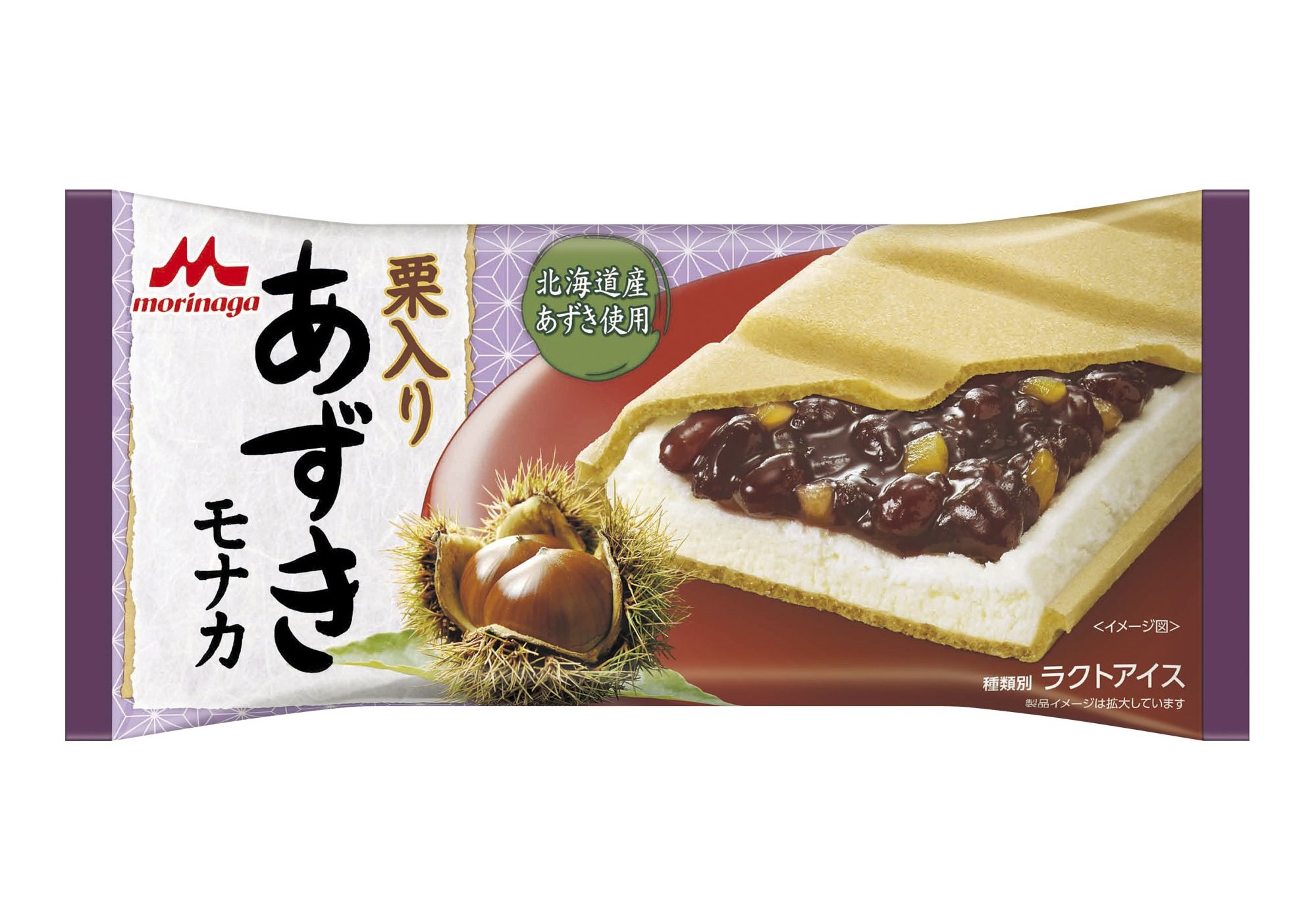 Amazon.co.jp: 森永乳業 栗入りあずきモナカ 120ml×24個 : 食品・飲料