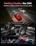 REDTIGER 530° Dash Cam 3 Channel, 2.5K+2.5K+1080P Triple Car Camera, IR Night Vision, Touch Screen, Dashcam for Front Inside Rear Included WiFi GPS, 24H Parking Mode, No SD Card Included(VP20) | 1440P HD Car Camera, 4 IR Night Vision, Built-in GPS, W