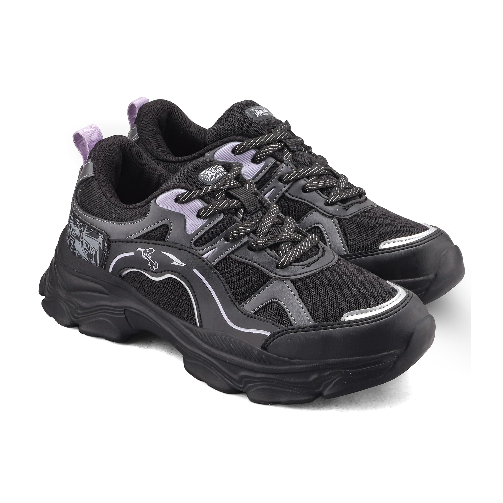 asian Blossom-23 Women's Stylish Chunky Sneaker | Breathable Upper, Memory Foam Cushioning, Trendy Daily Sneakers-picture-22