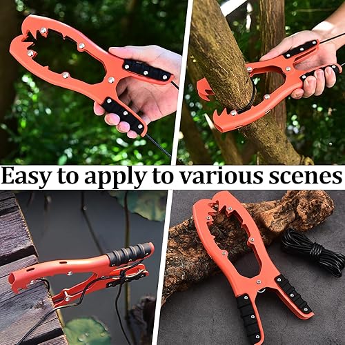 Miniatura 6 de lewkefx Kayak Canoa Anchor Grip, barco, tubo de flotador y accesorios de pesca de kayak, equipo de kayak, anclaje de abrazadera de cepillo con