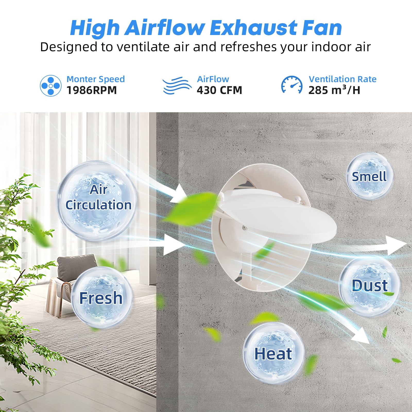 Solarbetriebener Ventilator, 20 W Solarpanel mit 25,4 cm Solar-Abluftventilator, wasserdichter Solarventilator für Schuppenbelüftung, Solar-Außenventilator für Gewächshaus, Hühnerstall,