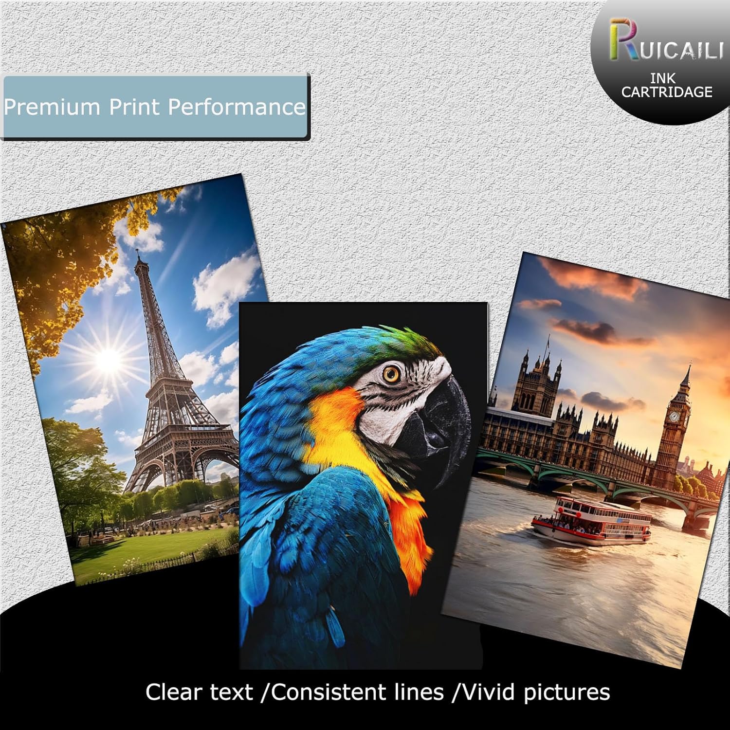 CLI-65 CLI65 Ink Cartridges Replacement Compatible Work for PIXMA PRO-200 Printer, 8 Color with Chip Version