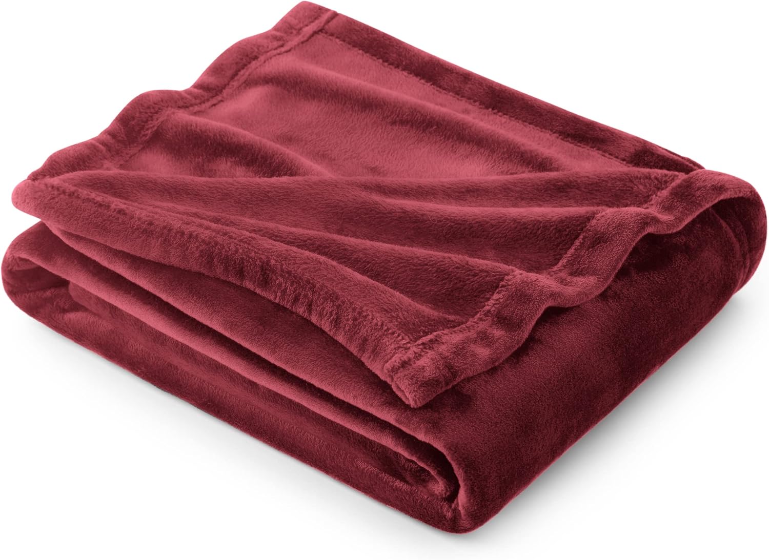 Bedsure Fleece Throw Blanket for Couch Red Blankets Lightweight Fuzzy