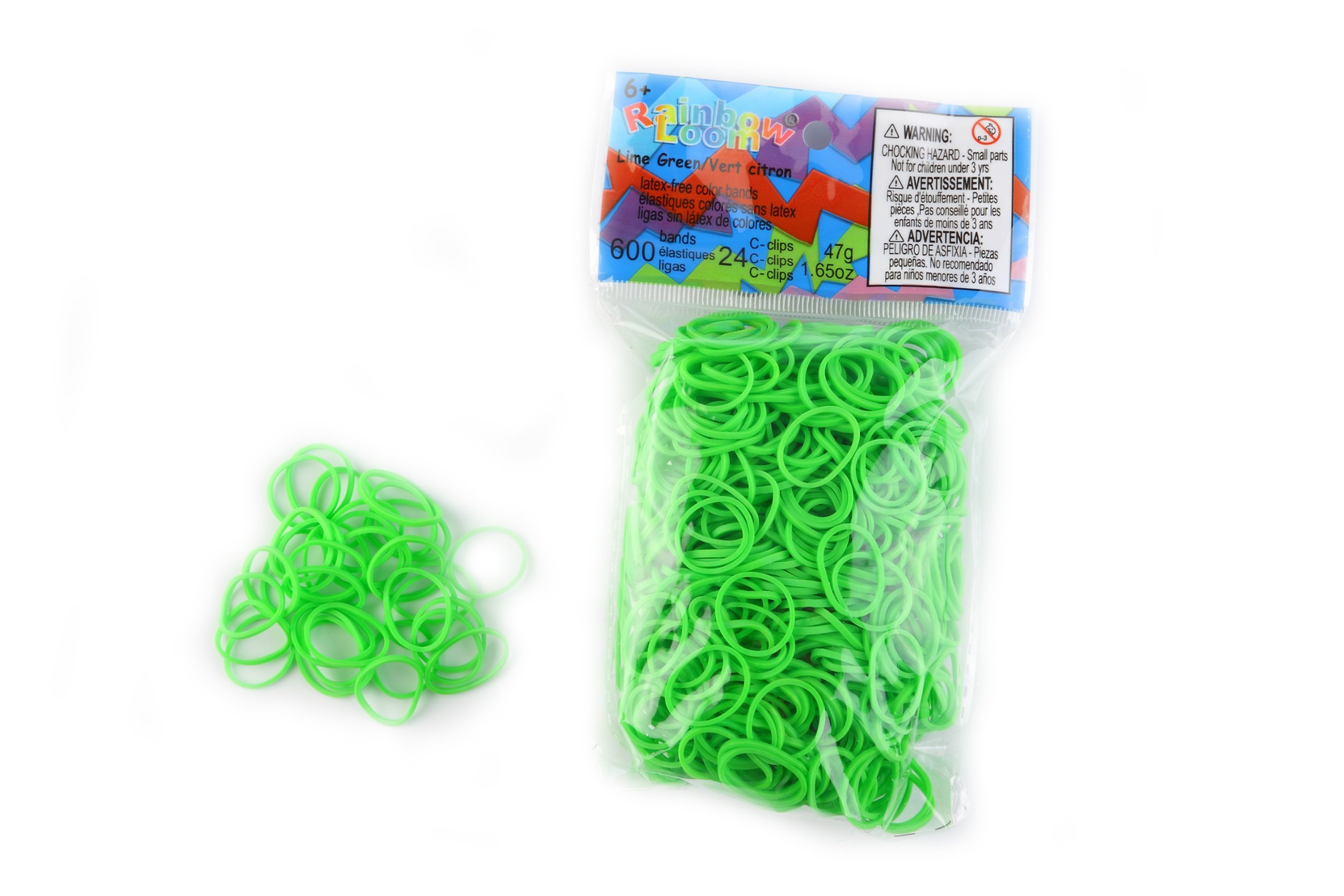 Lime Green Rainbow Loom Elastics