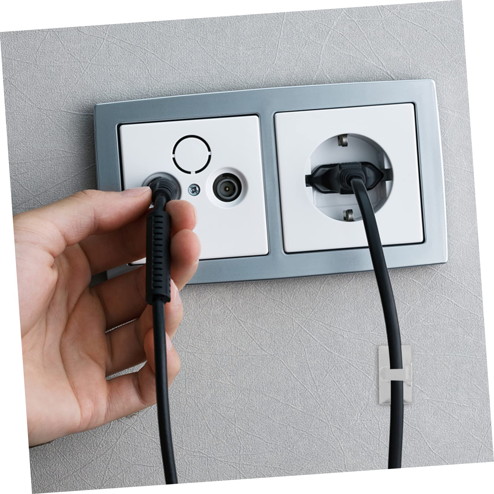 OSALADI 150 Stk Kabelclips Kabelhalter Unter Dem Schreibtisch Selbstklebende Drahtklammern Draht-clip Kabel Halter Kabelwickler Nachttisch-organizer Elektrogerät Metall Drahtbeutel Büro