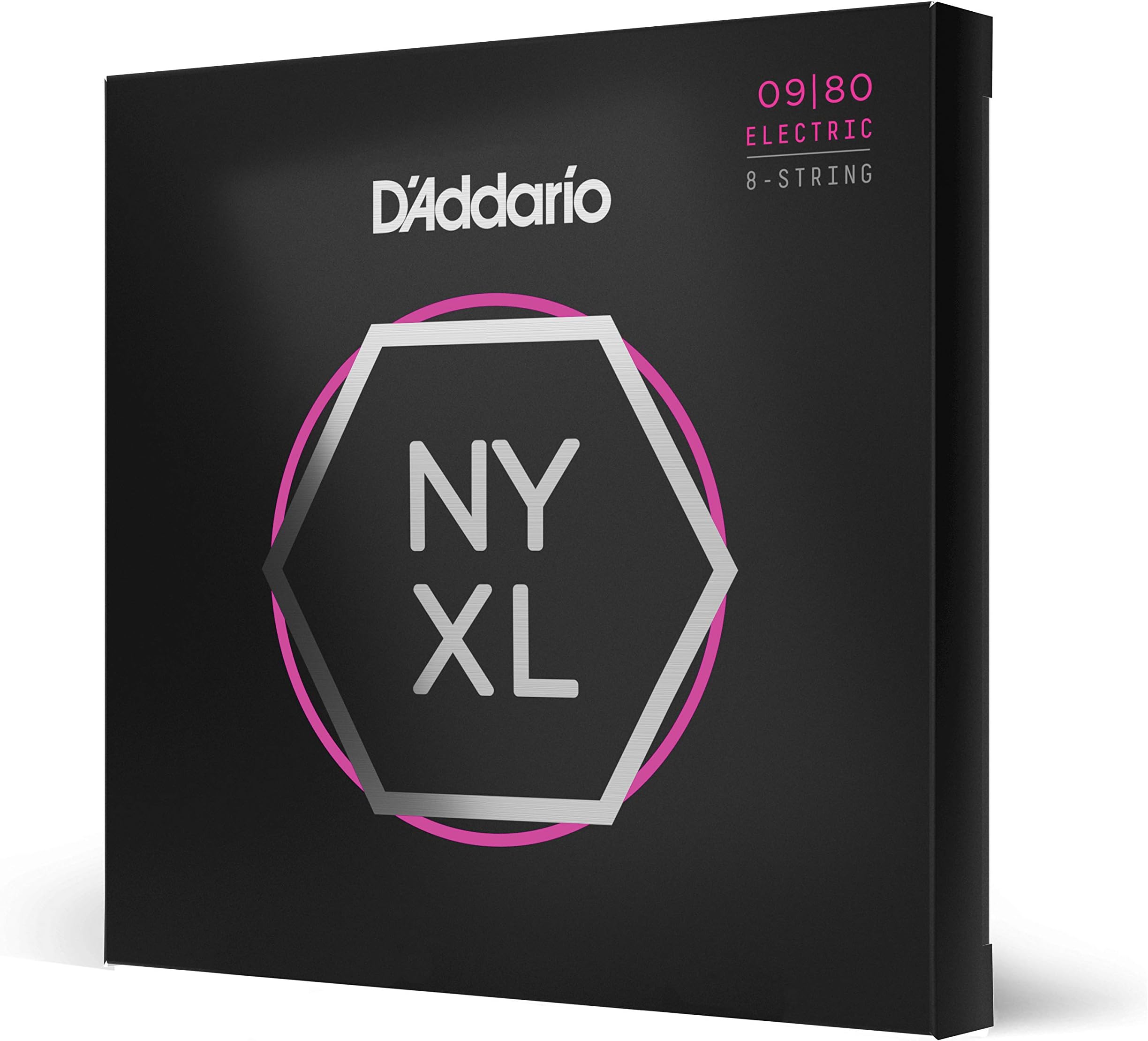 D'Addario NYXL0980 Nickel Wound 8-String Electric Guitar Strings, Super Light, 09-80