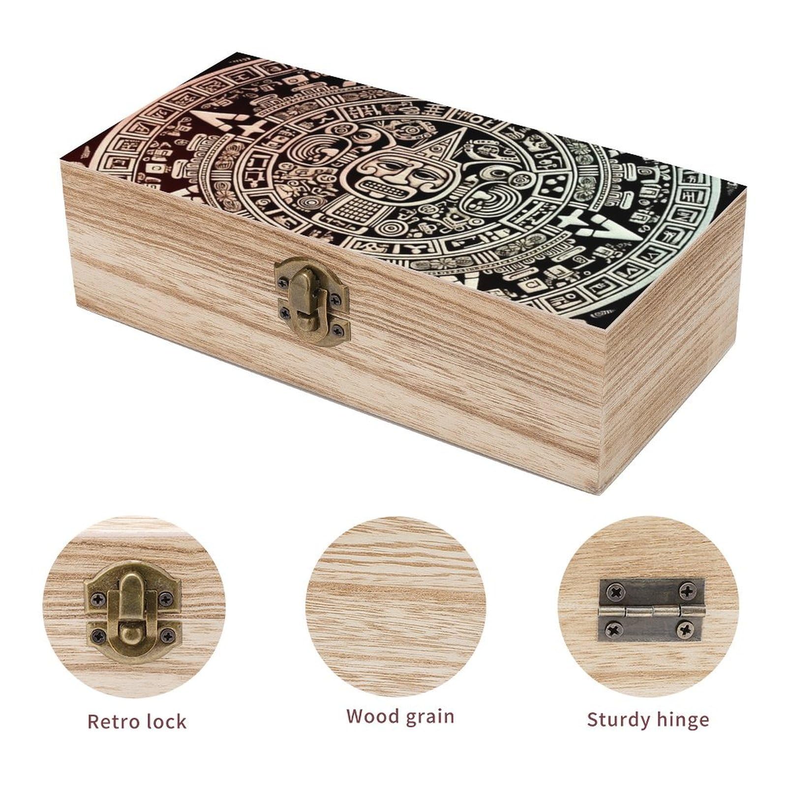 Amazon.com: QWJKM Mayan Calendar End Of The World Wooden Storage