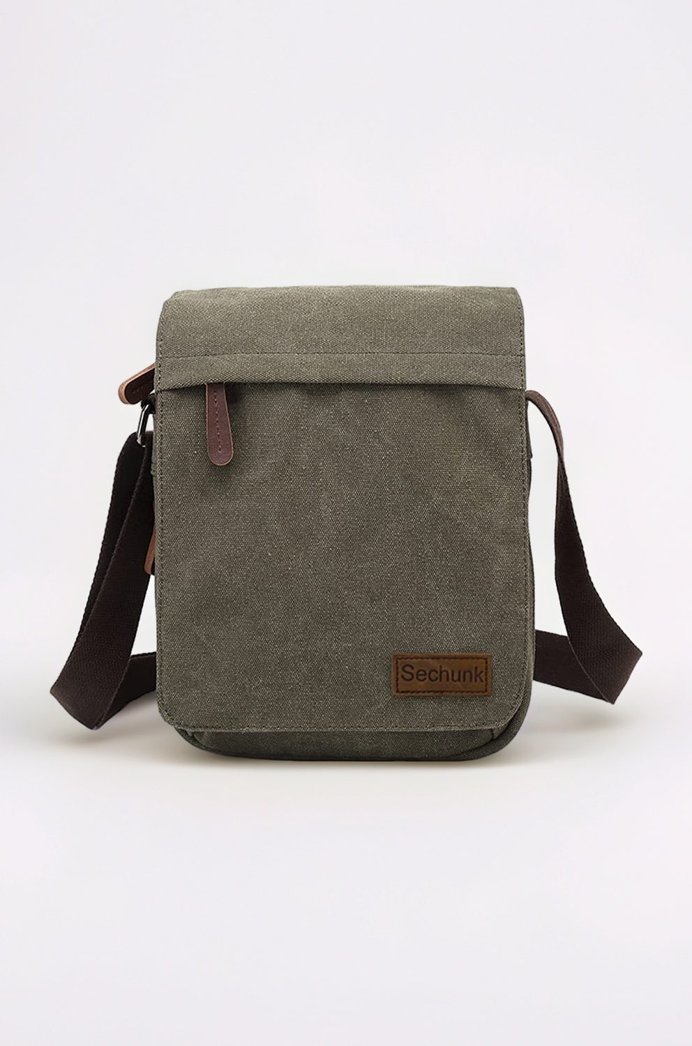 Sechunk Small Vintage Canvas Messenger Cross body bag Shoulder bag