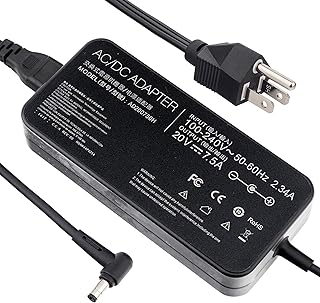 150w AC Charger ADP-150CH B A18-150P1A Compatible for Asus Rog G531GT G731GT FX505GT FX705GT FX505DD FX505DT FX505DU FX705DD FX705DT FX705DU Power Adapter with Power Cord 6.0 * 3.7mm