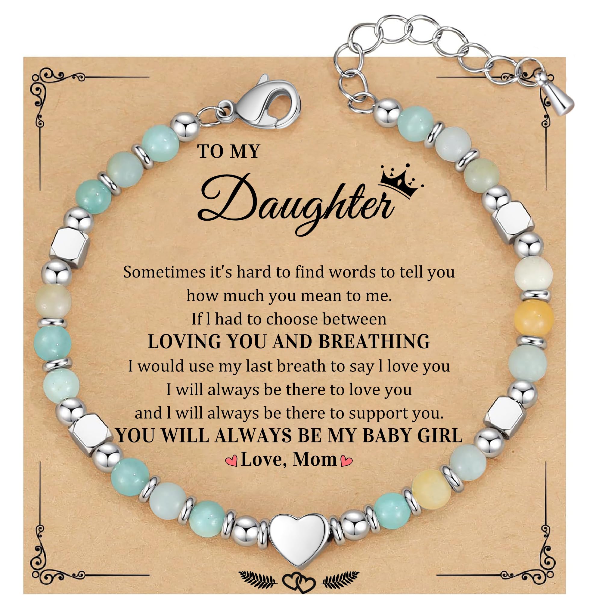 Best Friend Bracelet Gifts for Women Sister Bestie, Christmas Gift for Teens Mom Daughter Granddaughter Birthday Gift for Her Stocking Stuffers