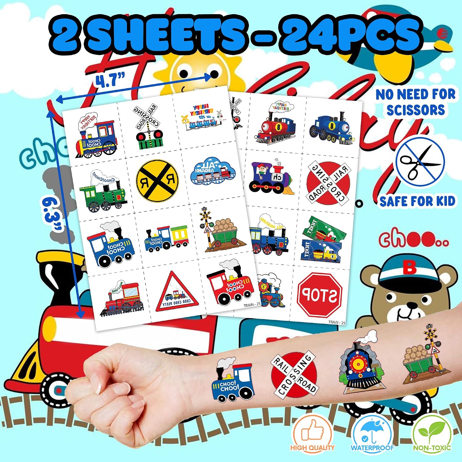 36PCS Train Party Favors for Kids, Back to School Gifts image 3