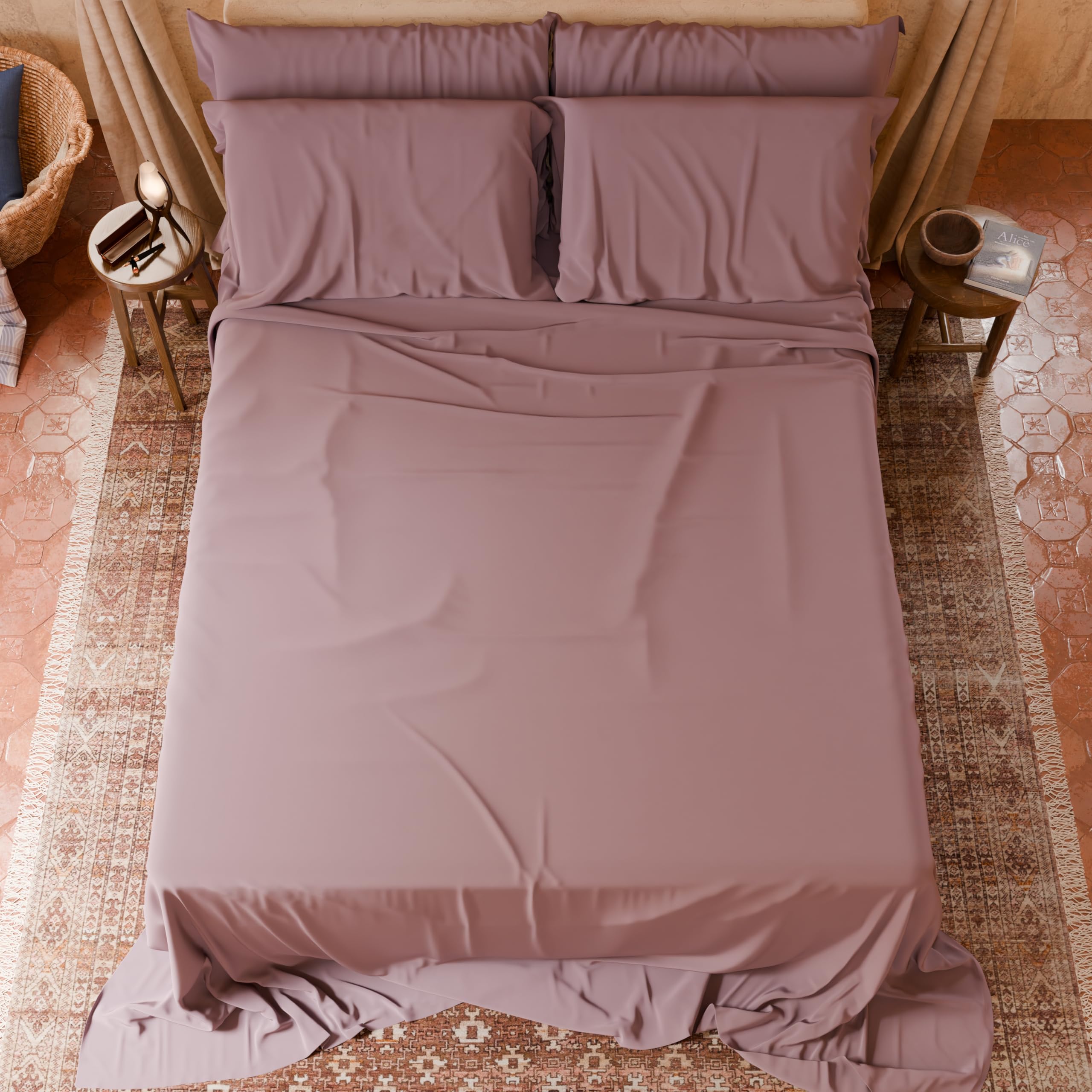 PETTI Artigiani Italiani-Piece Single Sheet Set, Soft and Breathable, Complete Bed Set including Top Sheet - Image 3