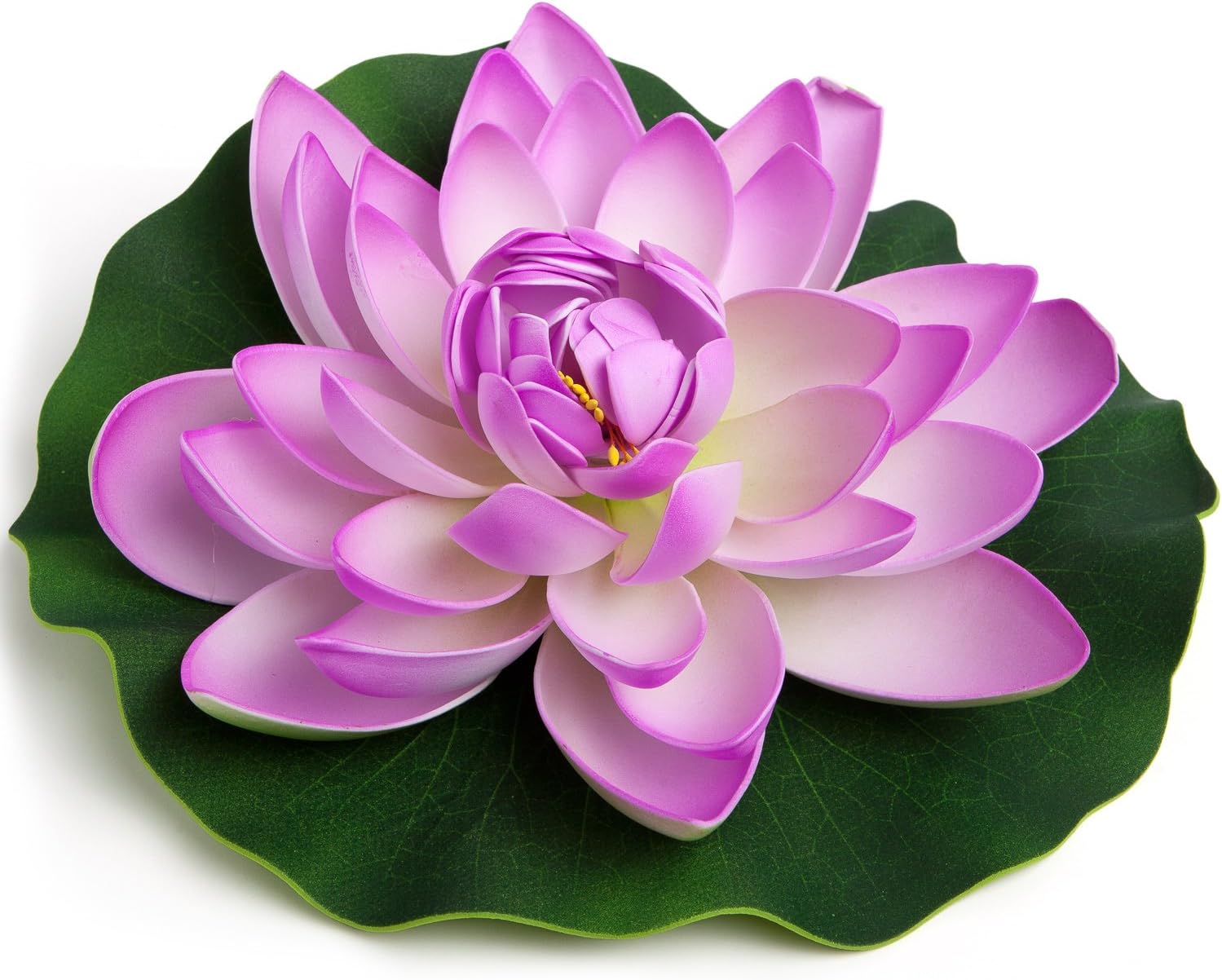 Simply Essentials Best Floating Flowers Set of 6 for Weddings - Pools - Holidays - Aquarium - Wedding Decorations - Hot Tubs - Large - 8 1/2 Inch Each (Lavendar)