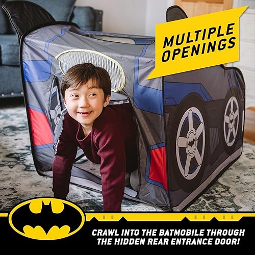 Miniatura 5 de Batman Batmobile - Tienda de campaña desplegable grande para interiores para niños | Se pliega para un fácil almacenamiento con bolsa de transporte