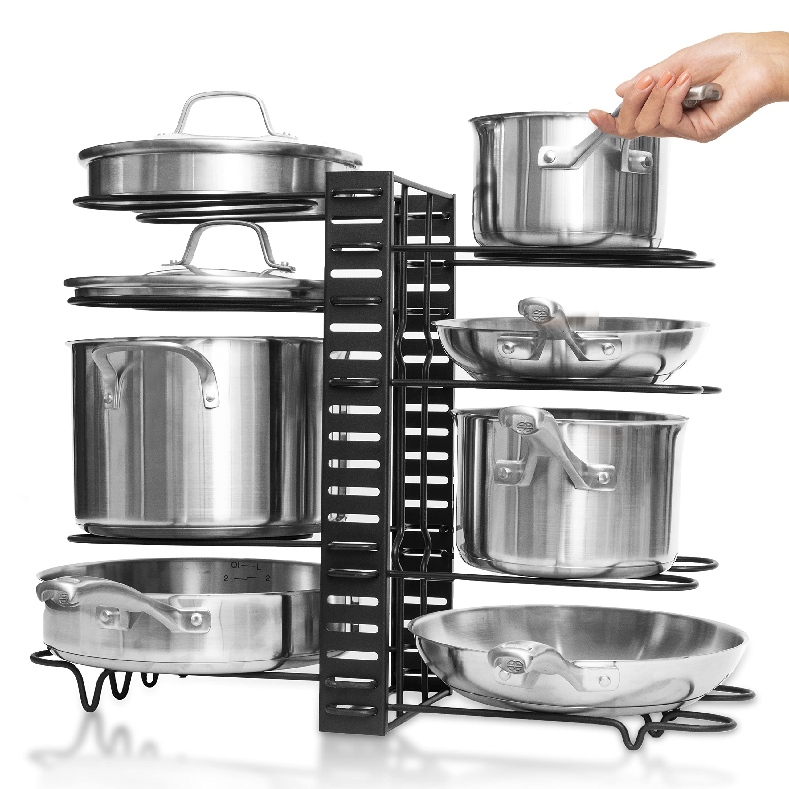 Buy GeekDigg Pots and Pan Organizer For or Countertop, 3 DIY