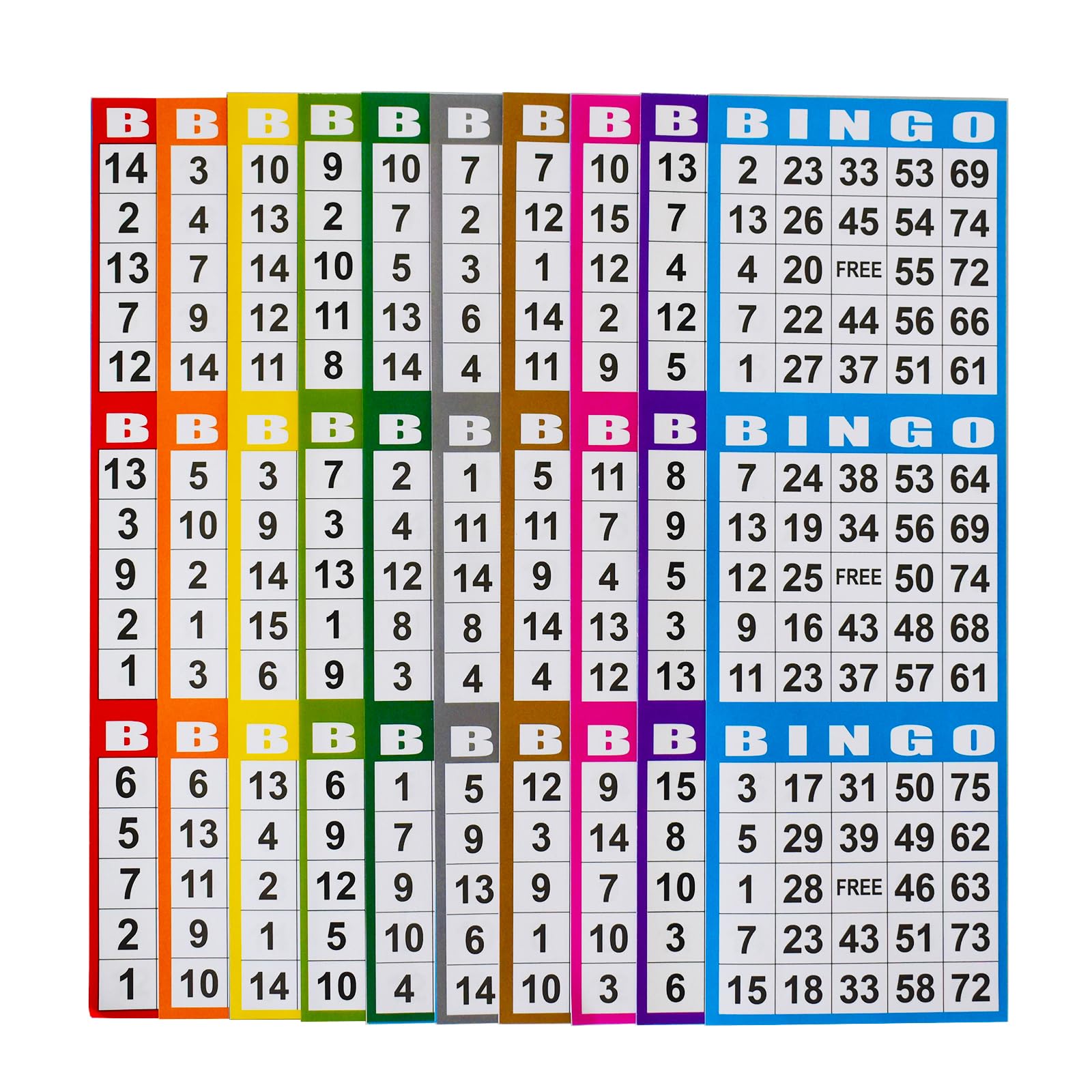 SEETOOOGAMES Bingo Paper Game Cards - 3 Card - 100 Books of 10 Sheets