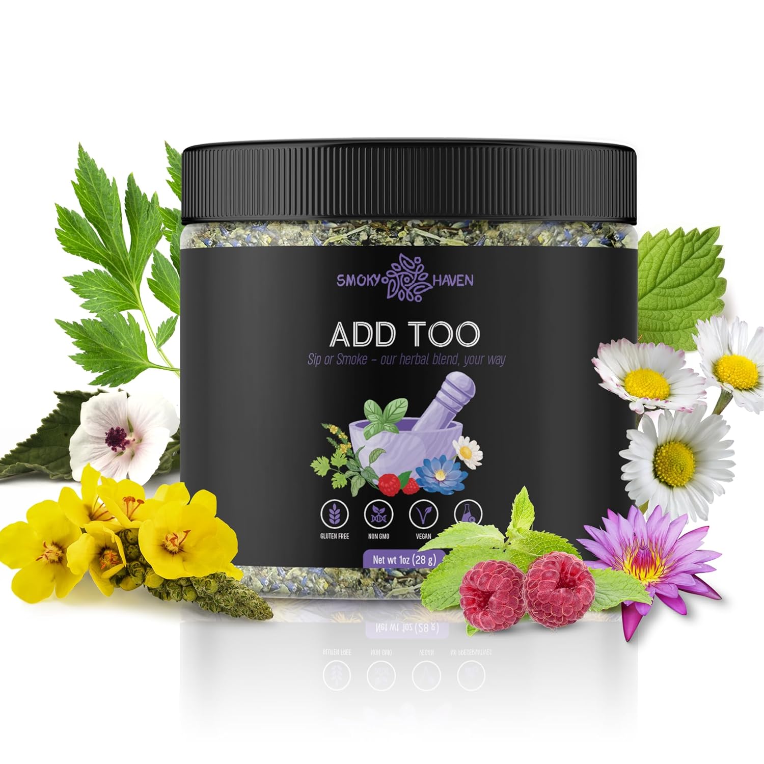 Smoky Haven ADD TOO Ceremonial Herbal Tea & Smoking