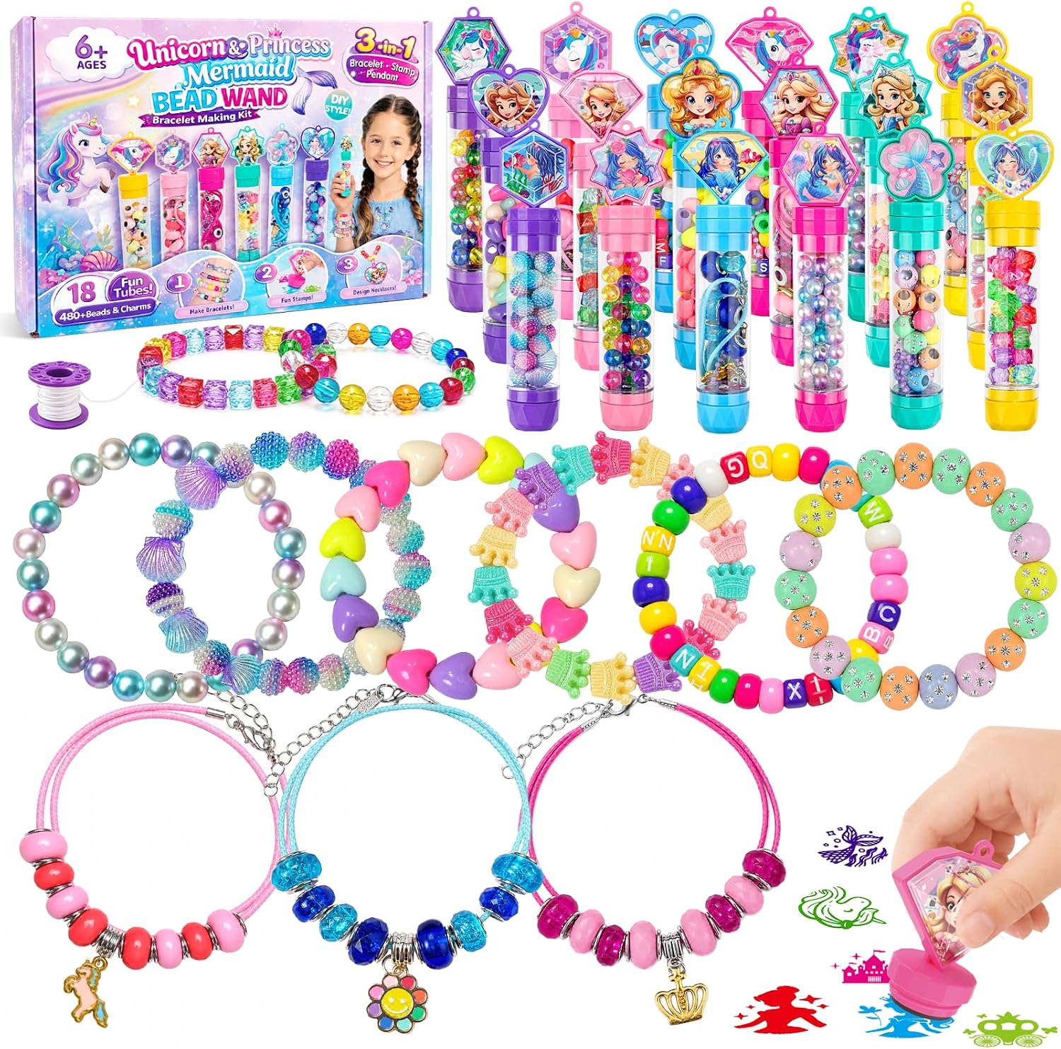 Marlrin 18 Bracelet Wands Stamps Bracelet