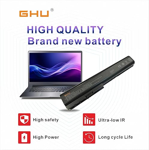 Miniatura 8 de Nueva GHU Batería para HP 480385  001 de batería de reemplazo para HP Pavilion dv7  1000 DV7  1200dv7  2000 dv7  2100 dv7  2200 parte # 464058  251,