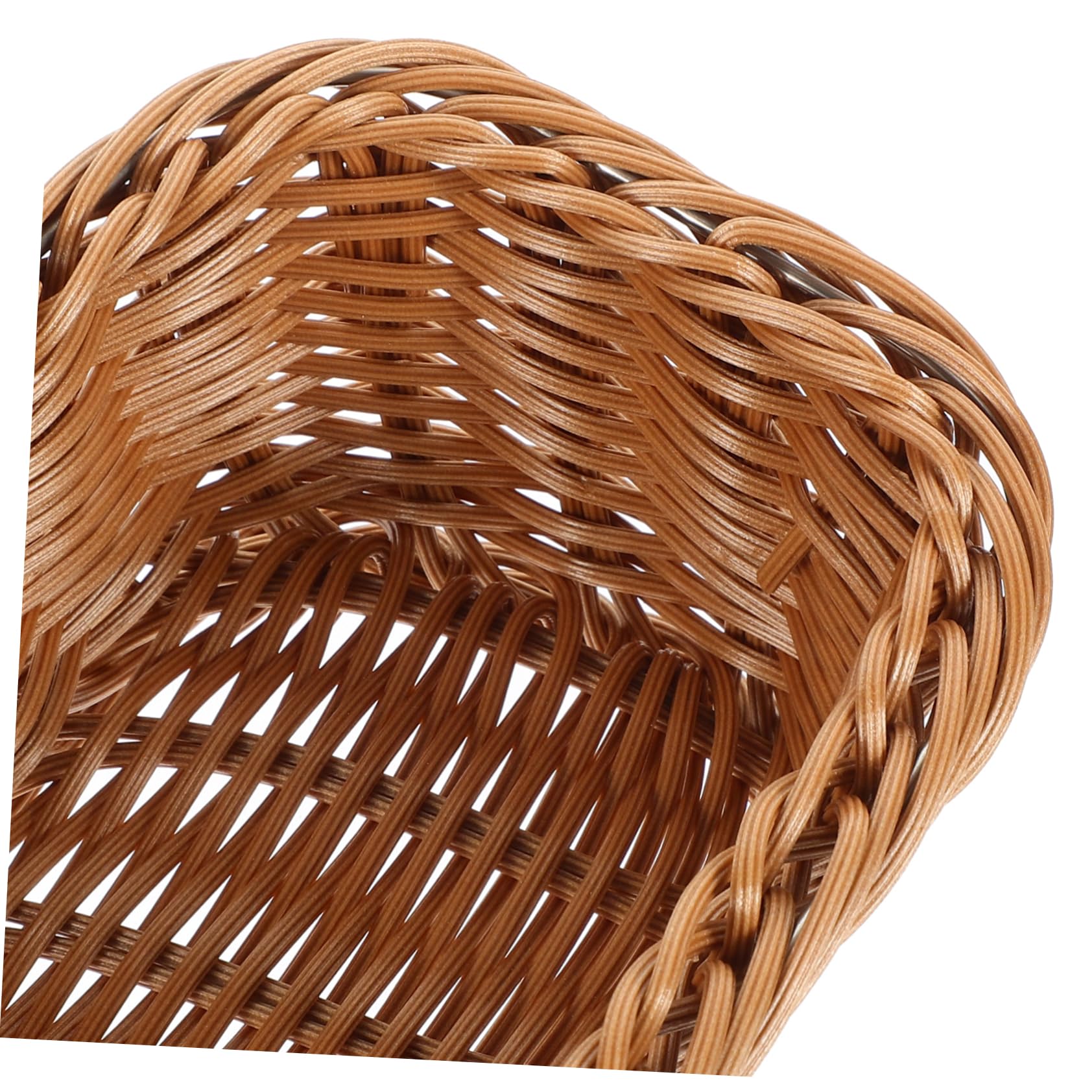 Alipis 4 Pz Contenitore Per Ristorante in Simil Rattan Per La Lievitazione Del Lievito Madre Cestino Vario Cestino Per Il Pane in Filo Metallico Rack Brown Plastica