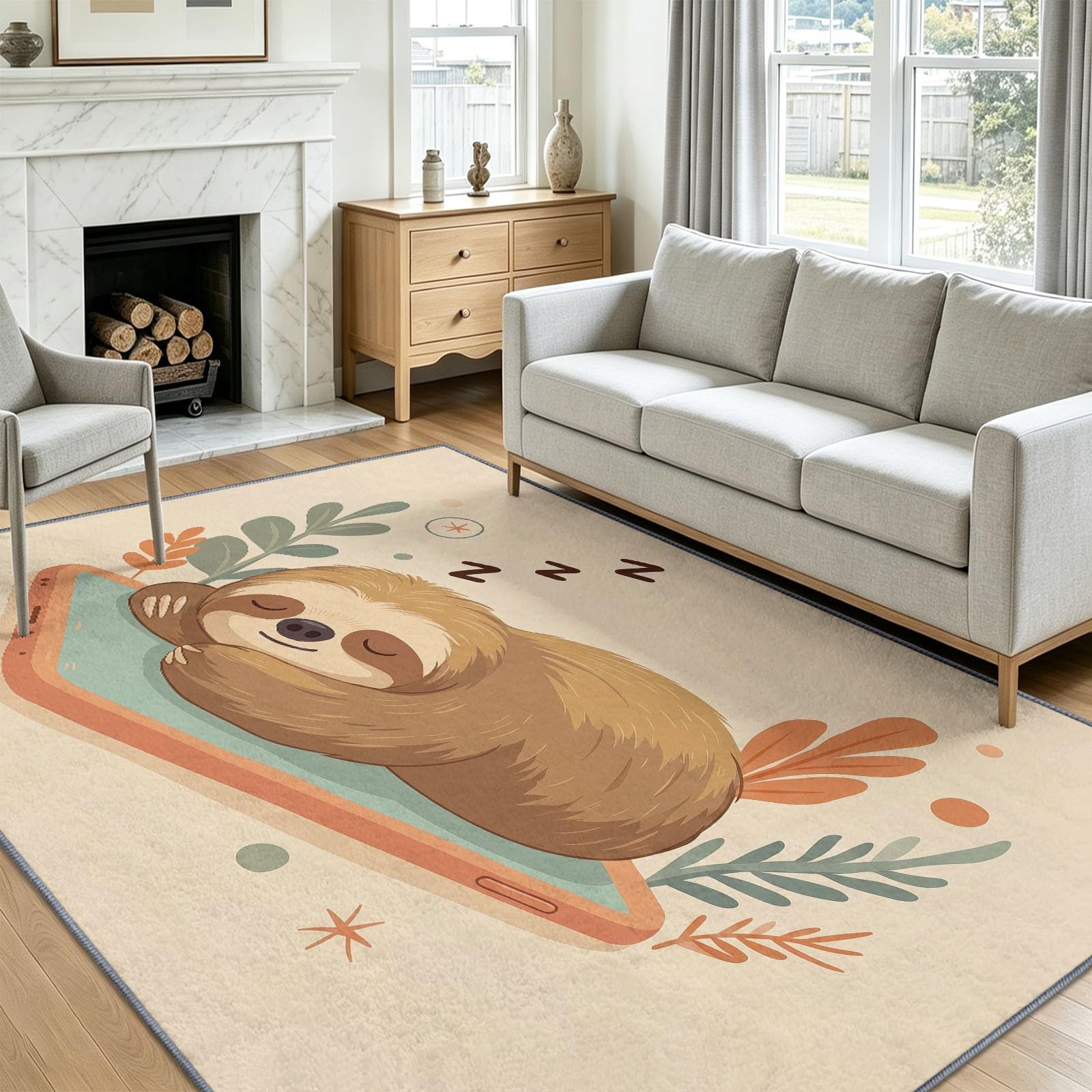 Alfombra lavable infantil para evitar resbalones en habitaciones de juego