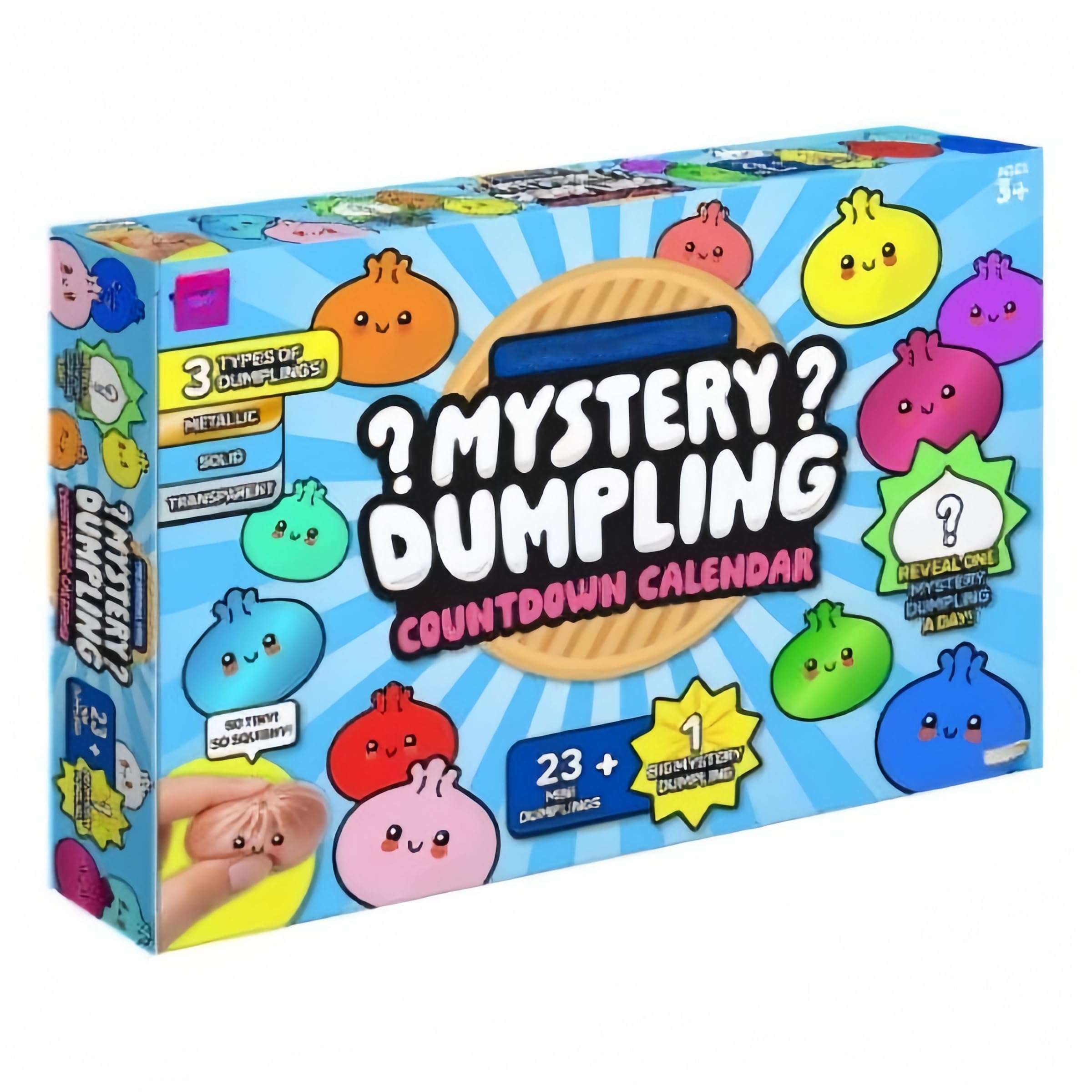 Mystery Dumpling Countdown Calendar - 24Pack Dumpling Squishy Mystery Box, Squishy Dumplings Stress Balls for Adults