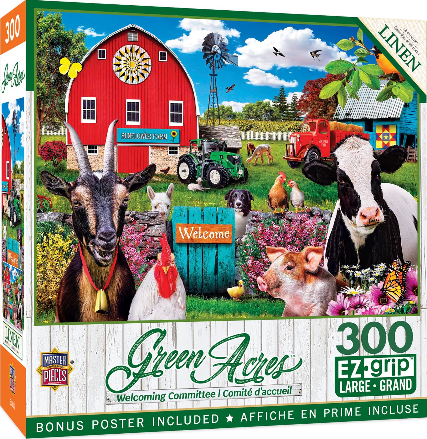 Amazon.com: MasterPieces - 300 Piece Jigsaw Puzzle, Large EZ Grip