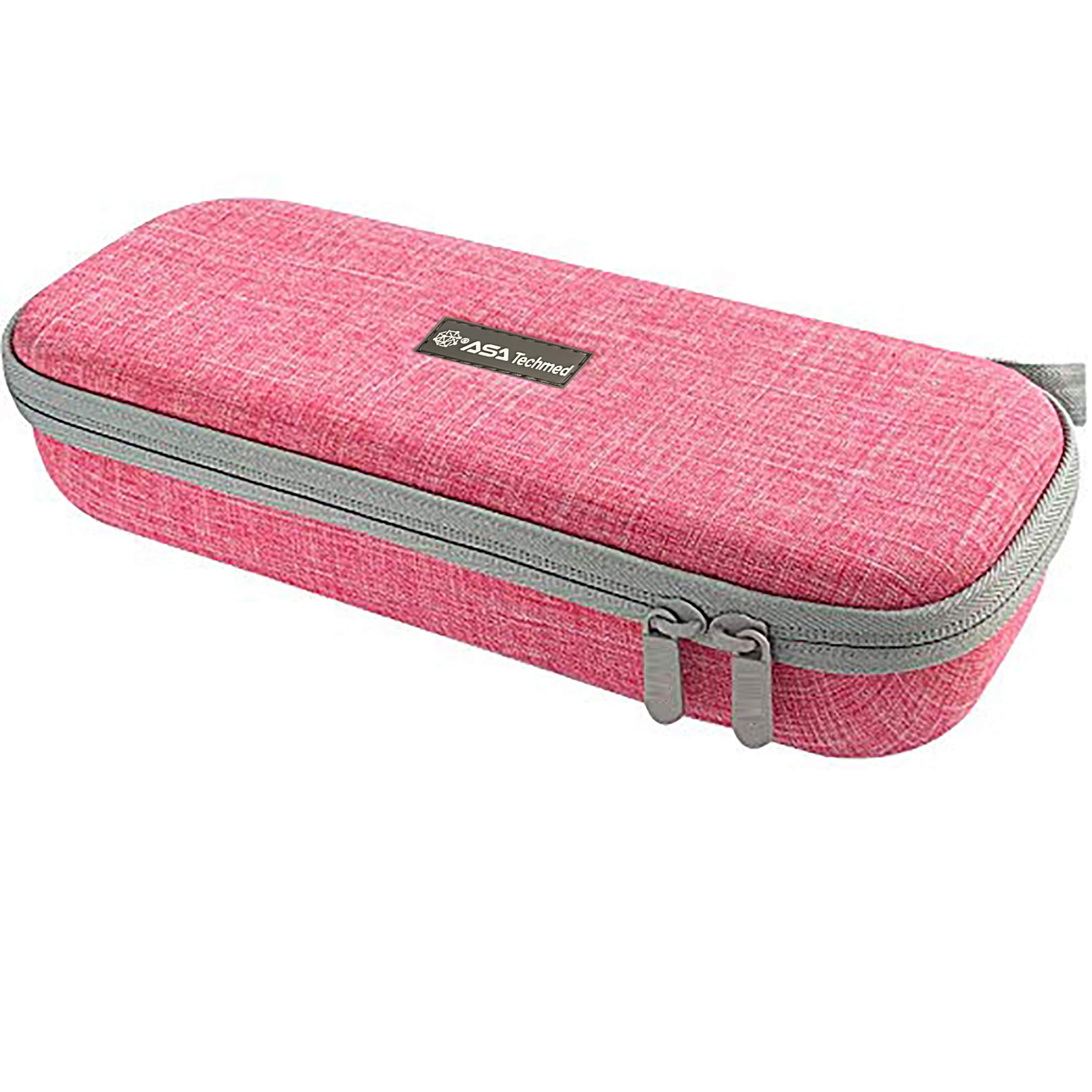 ASA TECHMED Semi Hard Stethoscope Carry Case, fits 3M Littmann Stethoscope and Other Accessories (Pink)