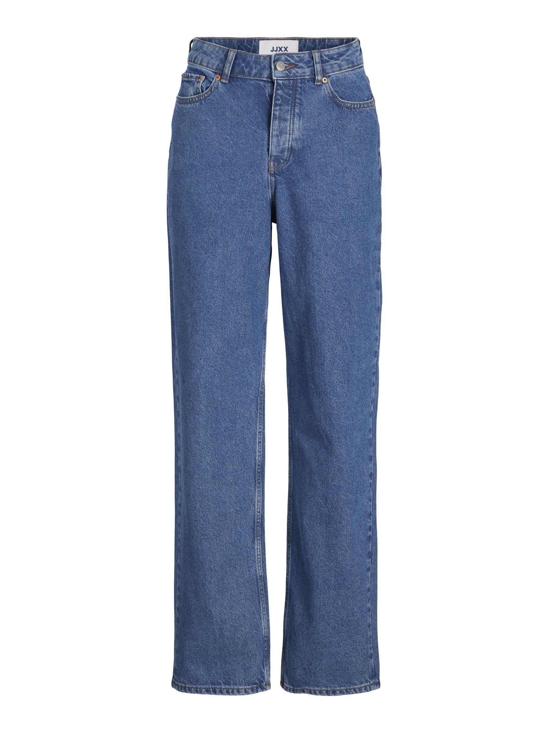 Jack & Jones Women's Jjxx Jxseville Loose Mw Nr5002 Noos Jeans, Medium Blue Denim, 30W 30L UK