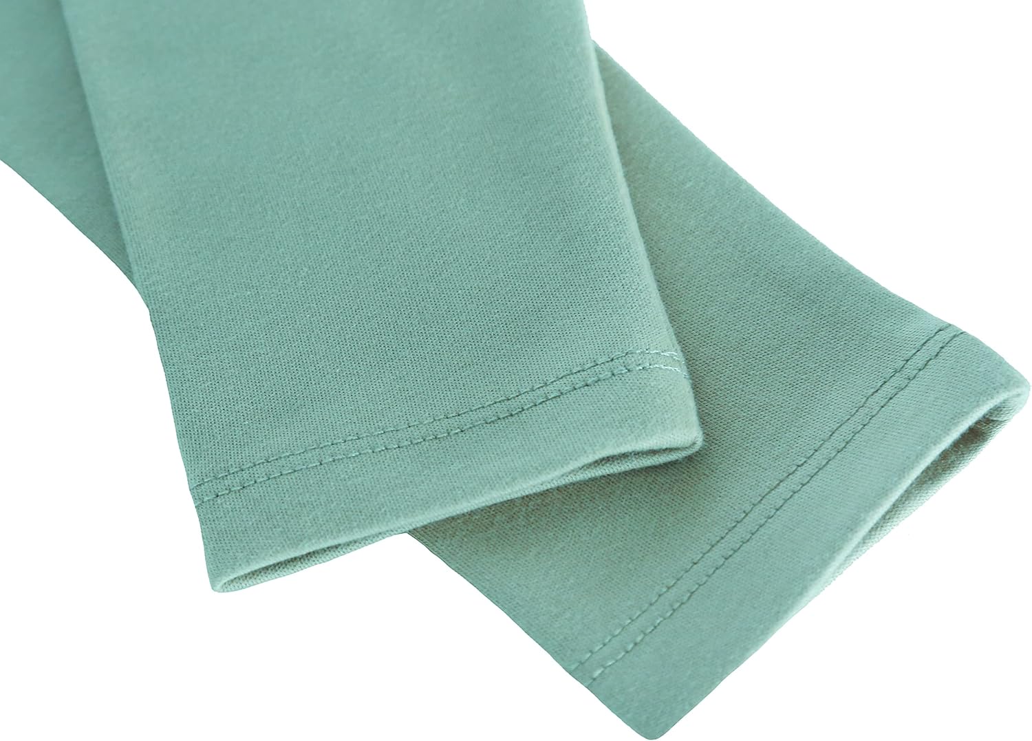 Lilax Girls' Basic Solid Full Length Cotton Soft Leggings