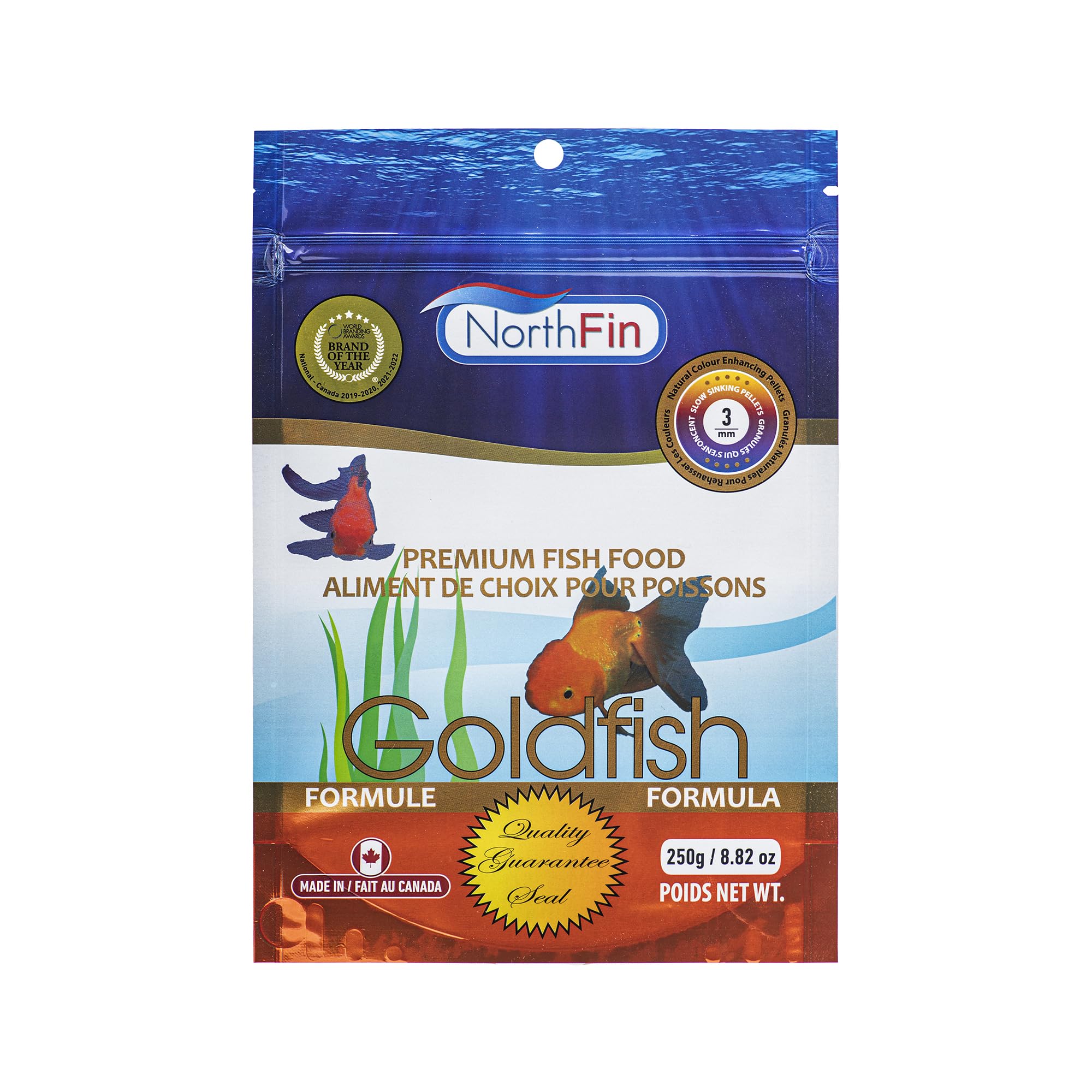 Goldfish Formula - 3 mm Sinking Pellets - 250 g