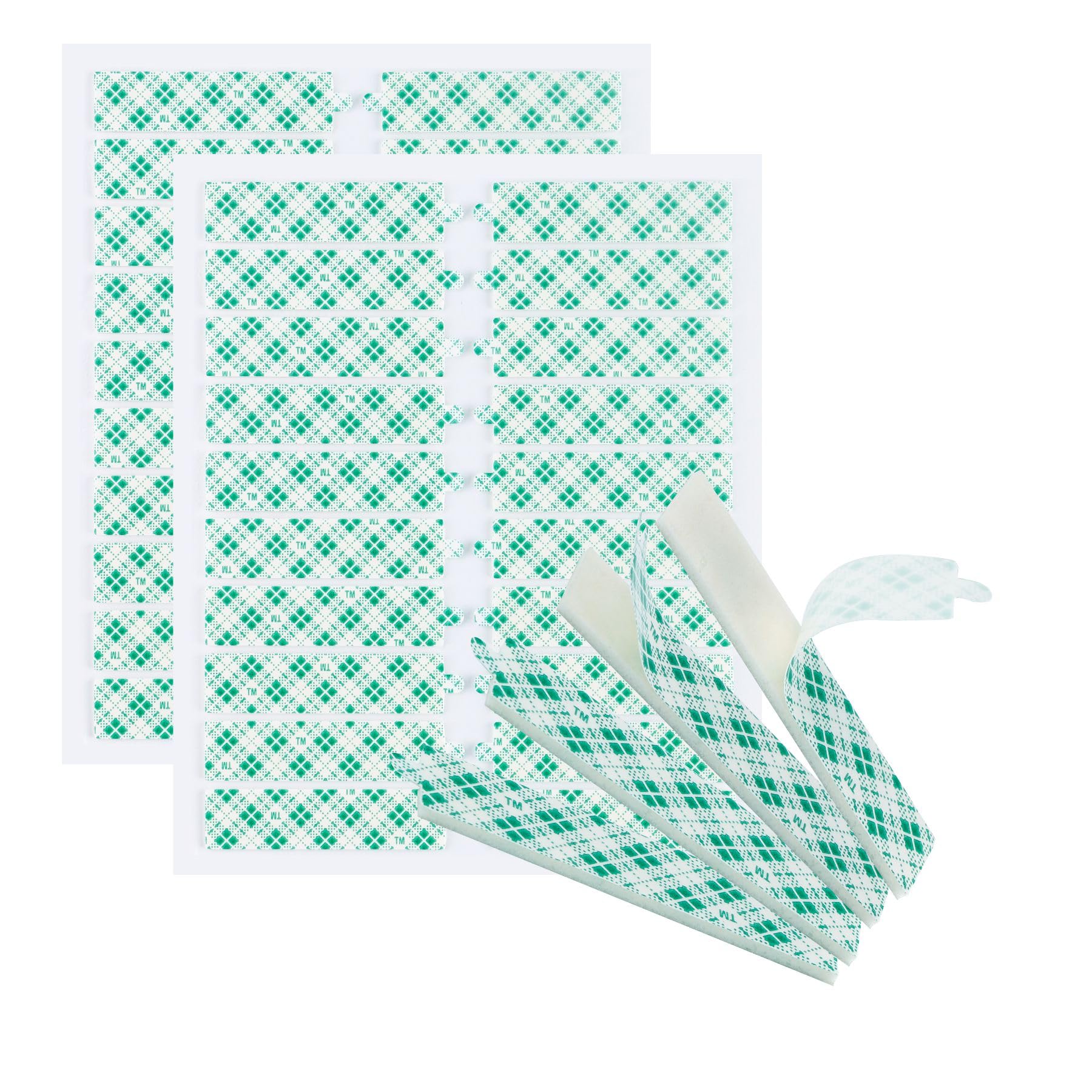 3M Cinta Adhesiva de Doble Cara 5cm x 1.27cm x 0.15cm 40 Pcs | ﻿ Espuma Autoadhesiva, Rectángulos de Espuma de Poliuretano, Blanco de Doble Cara Adhesiva para Paredes Auto Casa