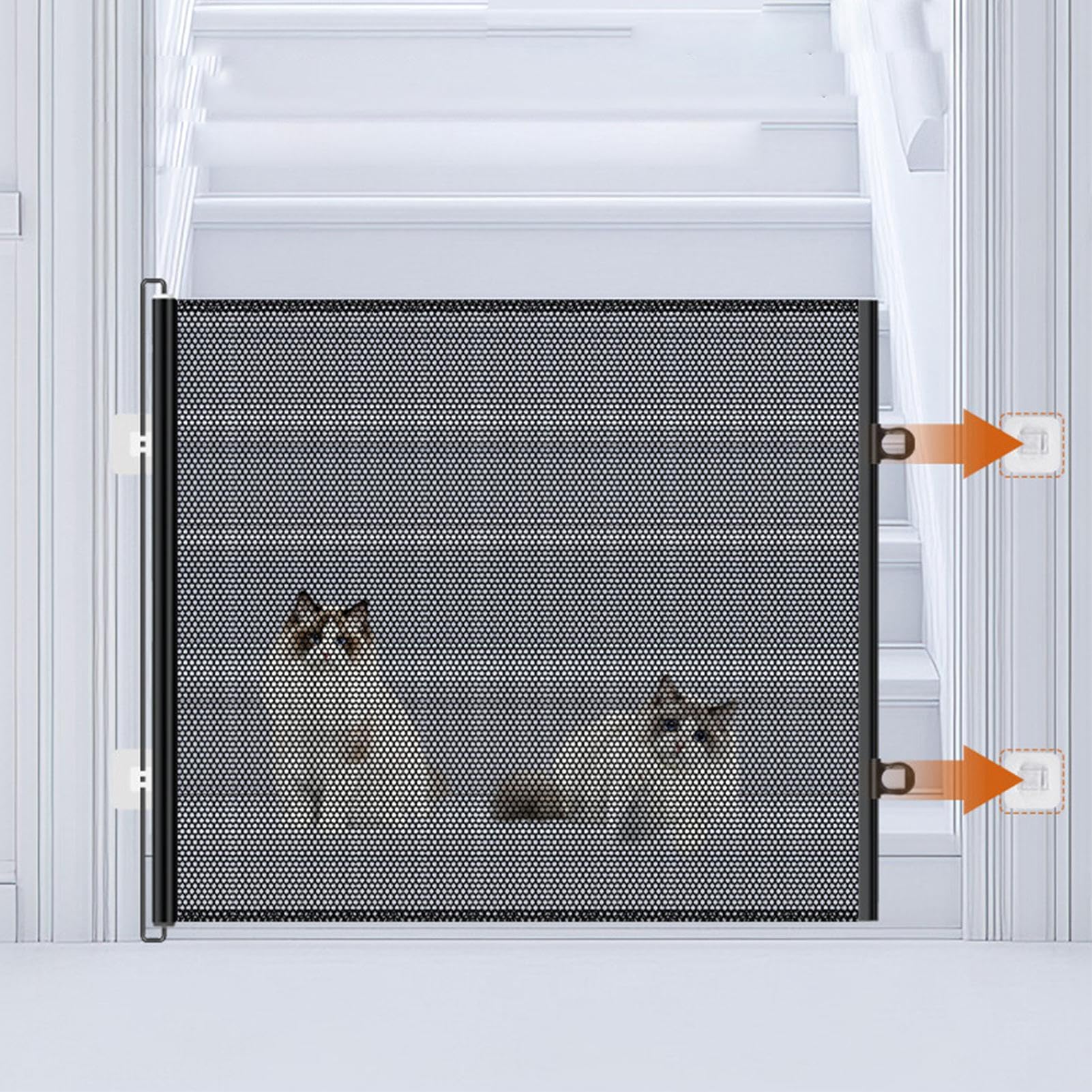 Cancello Estensibile Per Animali Domestici Schermo Di Sicurezza Porta Per