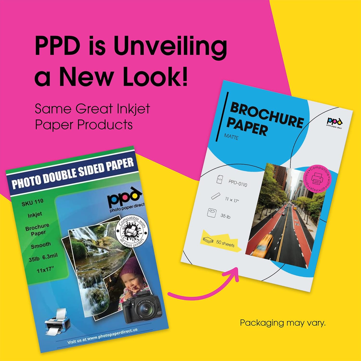 PPD Inkjet Matte Double Sided Ultra Smooth Photo Quality Brochure Flyer Paper 11x17'' 35lbs. 130gsm 6.3mil x 50 sheets (PPD110-50) : Office Products