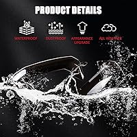 Vista 7 de LLKUANG Rear Tail Light Cover Tail Lamp Shell Shade Guard Trim Frame Compatible with Toyota Tundra 2022 2023 2024-2026,ABS Car Taillight Protective