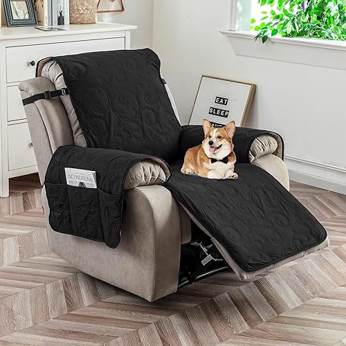 Vista 83 de Funda para silla reclinable 100% impermeable, fundas de silla reclinable para silla reclinable, funda de tela antideslizante para sala de estar