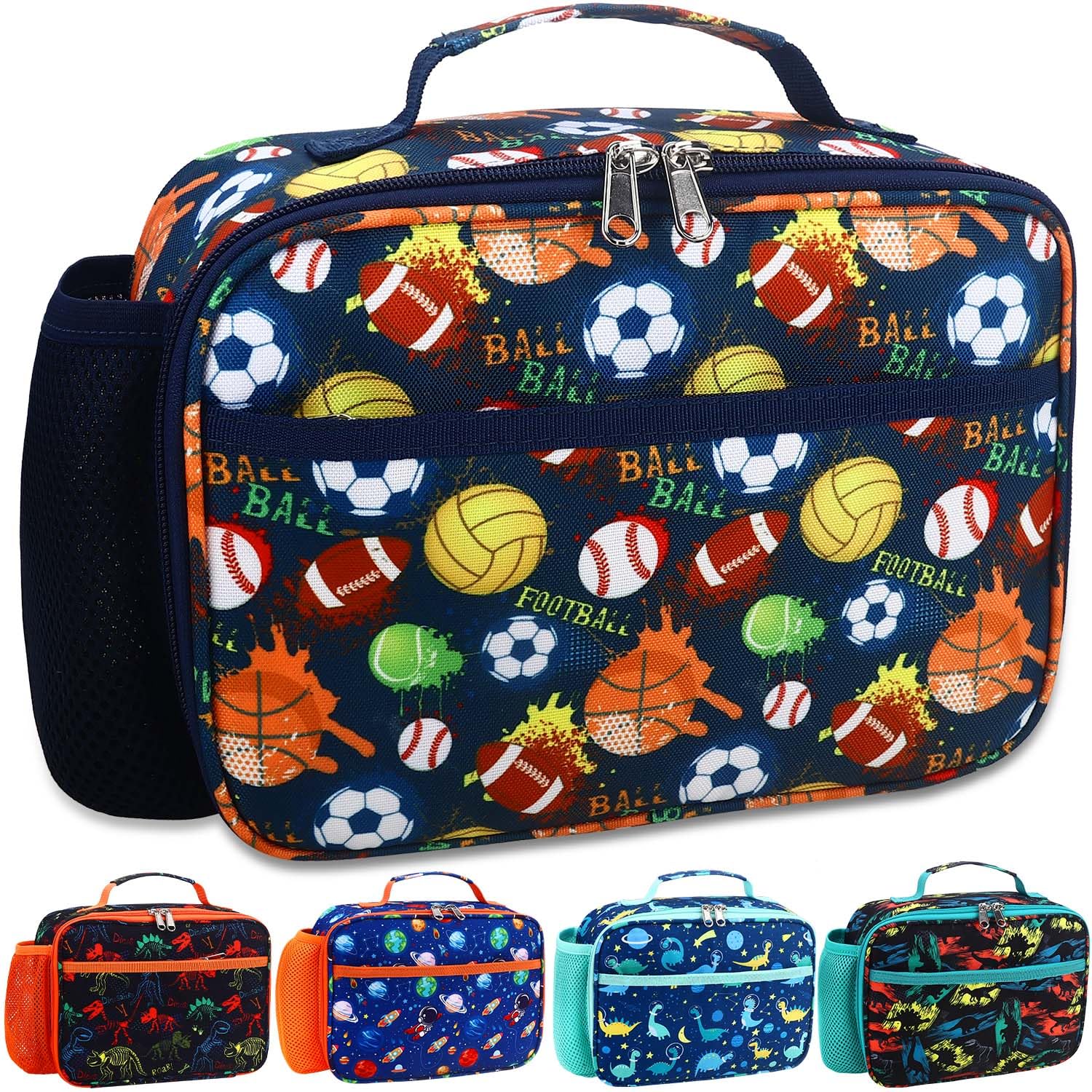 RHCPFOVRKids Lunch Bag - Insulated Lunch Box for Boys Girls,Washable Lunch Bag and Reusable Toddler Leak-proof Lunchbox for School and Daycare