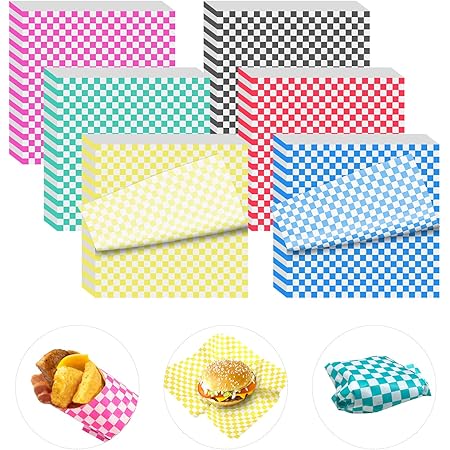 Aazon.co: Hslife 180 Sheets Checkered Dry Waxed Deli Paper Sheets - View #14