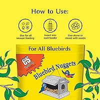 Vista 7 de C&S Pepitas de Sebo Azul para Aves Silvestres Mega Caja, 8 Libras