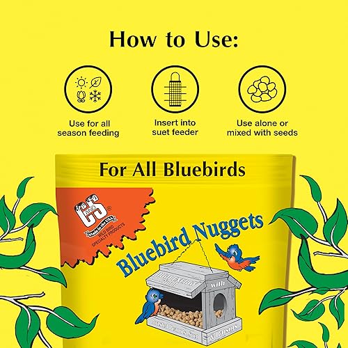 Miniatura 6 de C&S Wild Bird Bluebird Seet Nuggets Mega Box, 8 libras