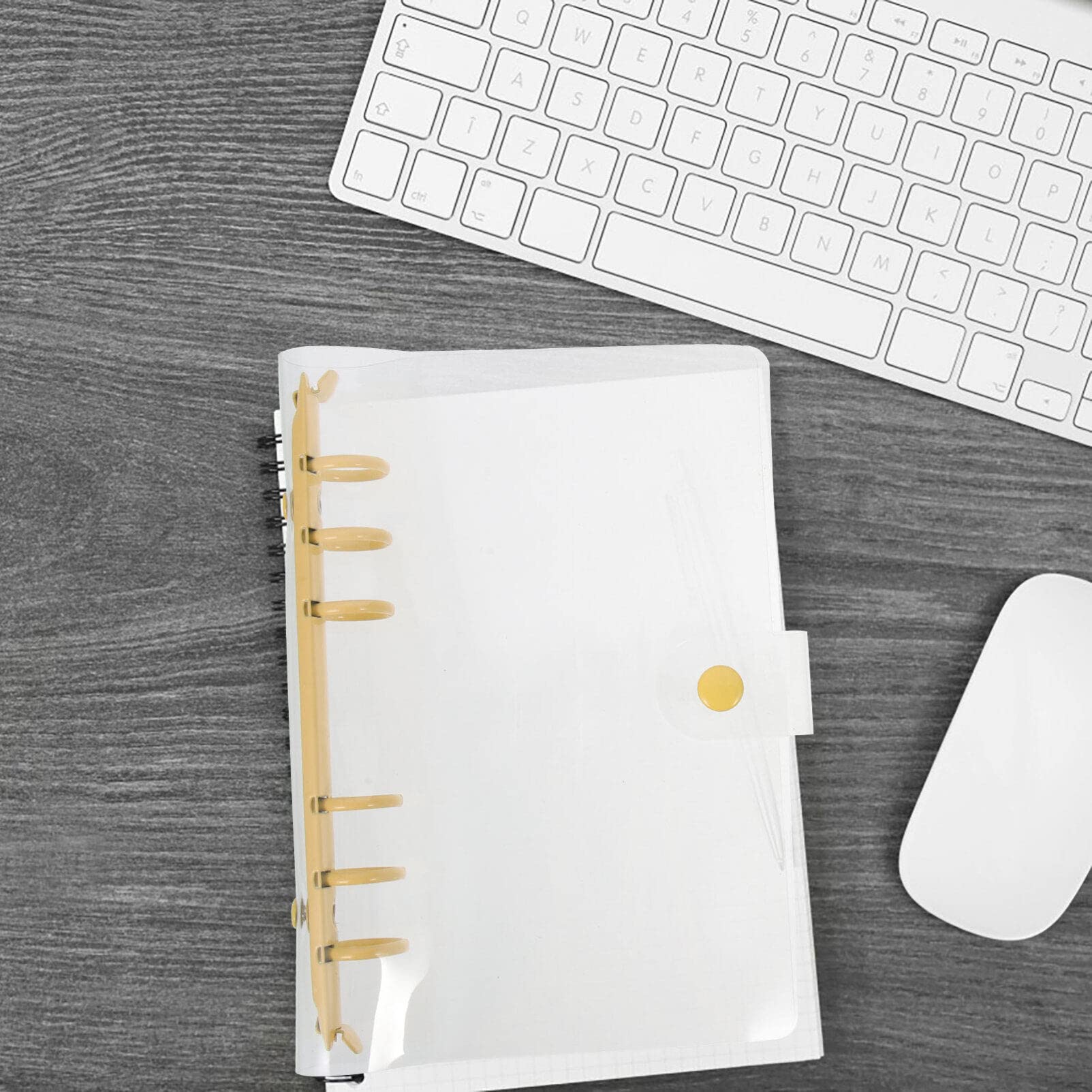 Amazon | COHEALI 2 個 クリア 6リング バインダー カバー Pvc ノート