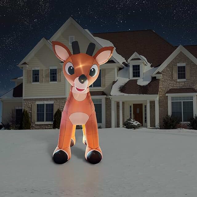 Inflatable Reindeer Christmas Decor