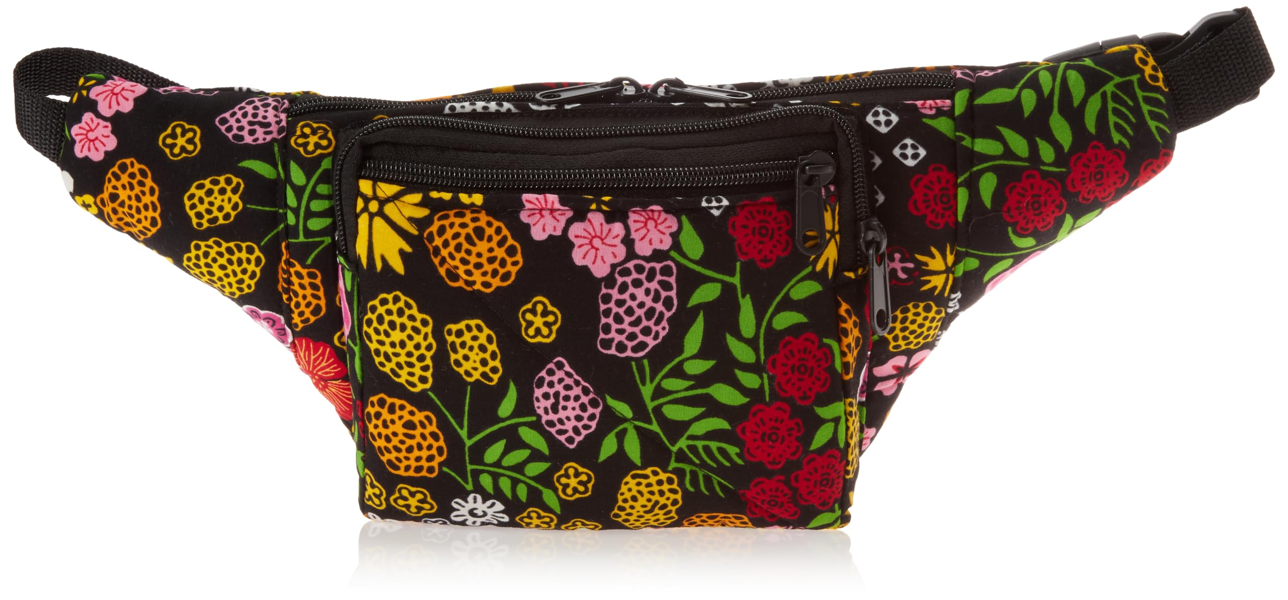 Rebecca Briefloral fanny pack 100% cotton made in Ghana three pockets perfect for traveling, the gym,or everyday use