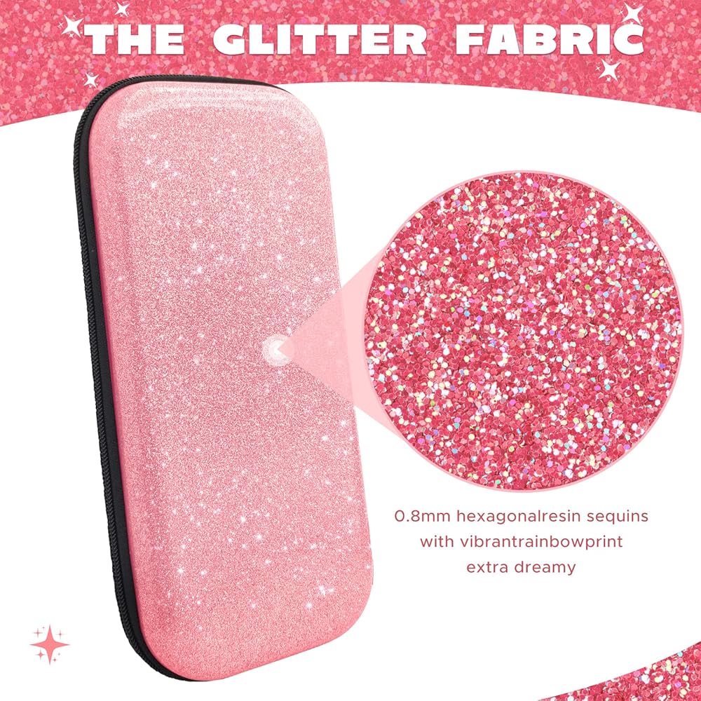 Amazon.com: homicozy Glitter Carrying Case for Nintendo