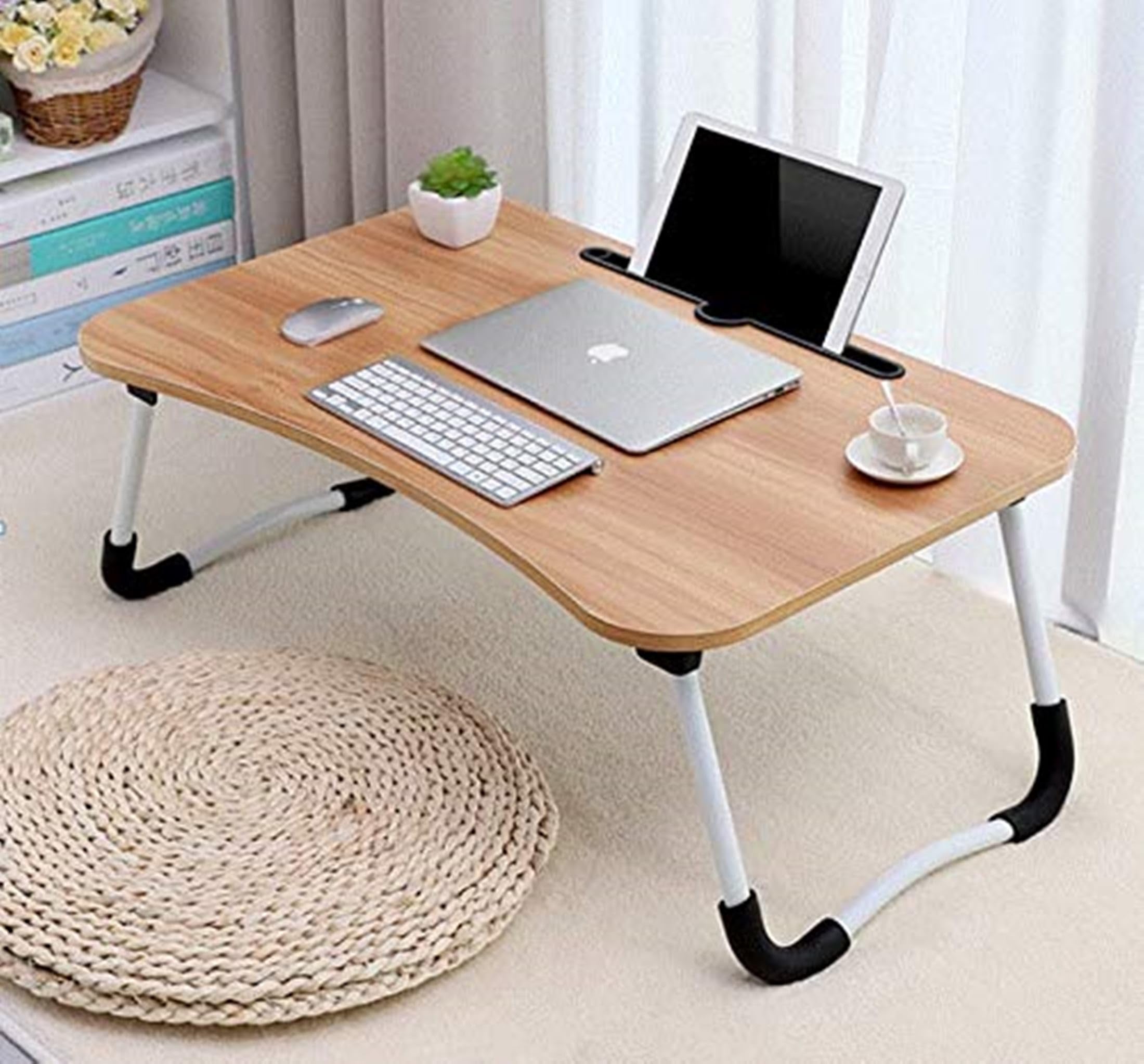 Temoli® Laptop Table Foldable Adjustable, Bed Table for laptops and Study, lapdesk for laptops (Beige) (B08K35PJ1G) Amazon Price History, Amazon Price Tracker