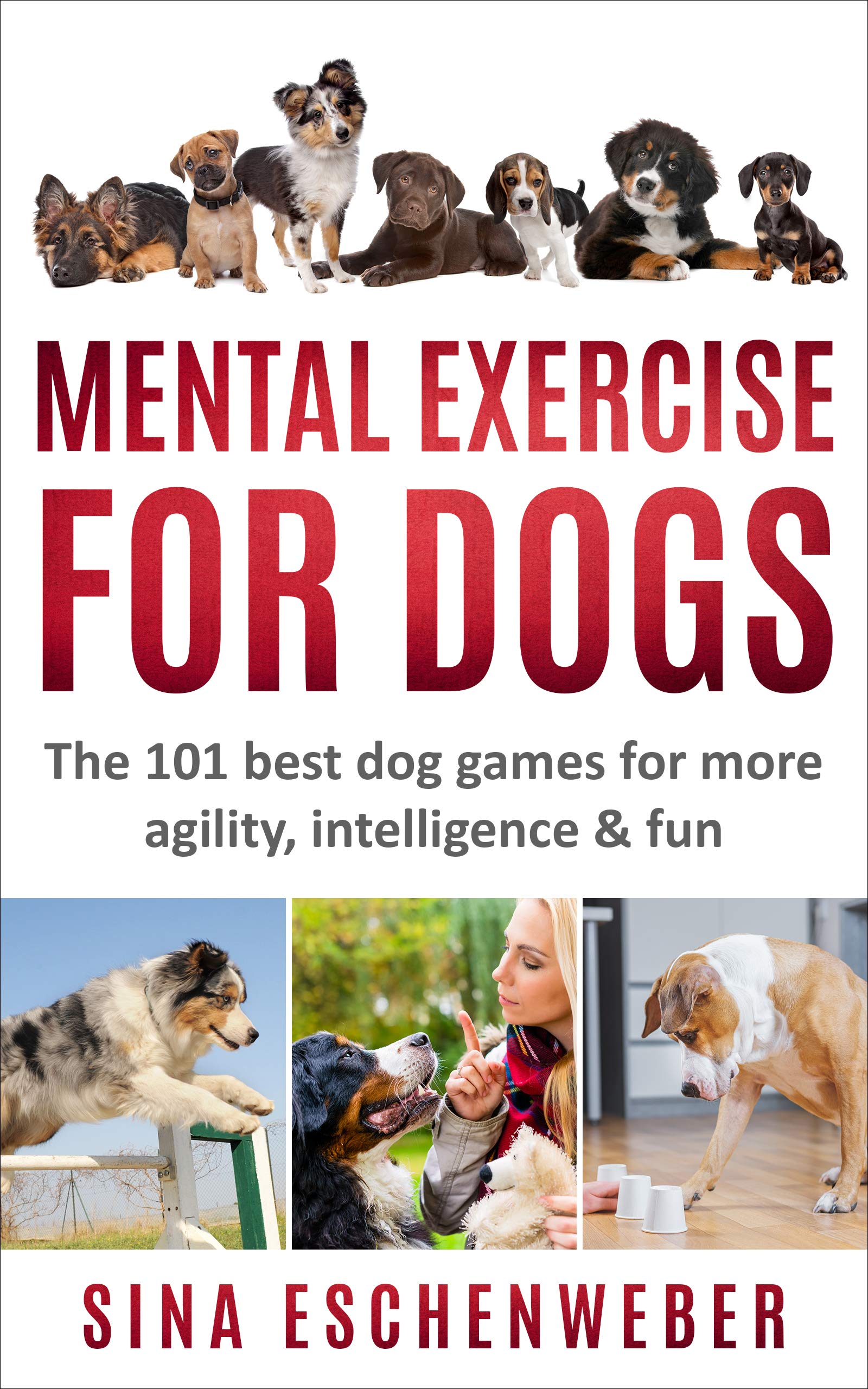 MENTAL EXERCISE FOR DOGS: The 101 best dog games for more agility,intelligence & fun