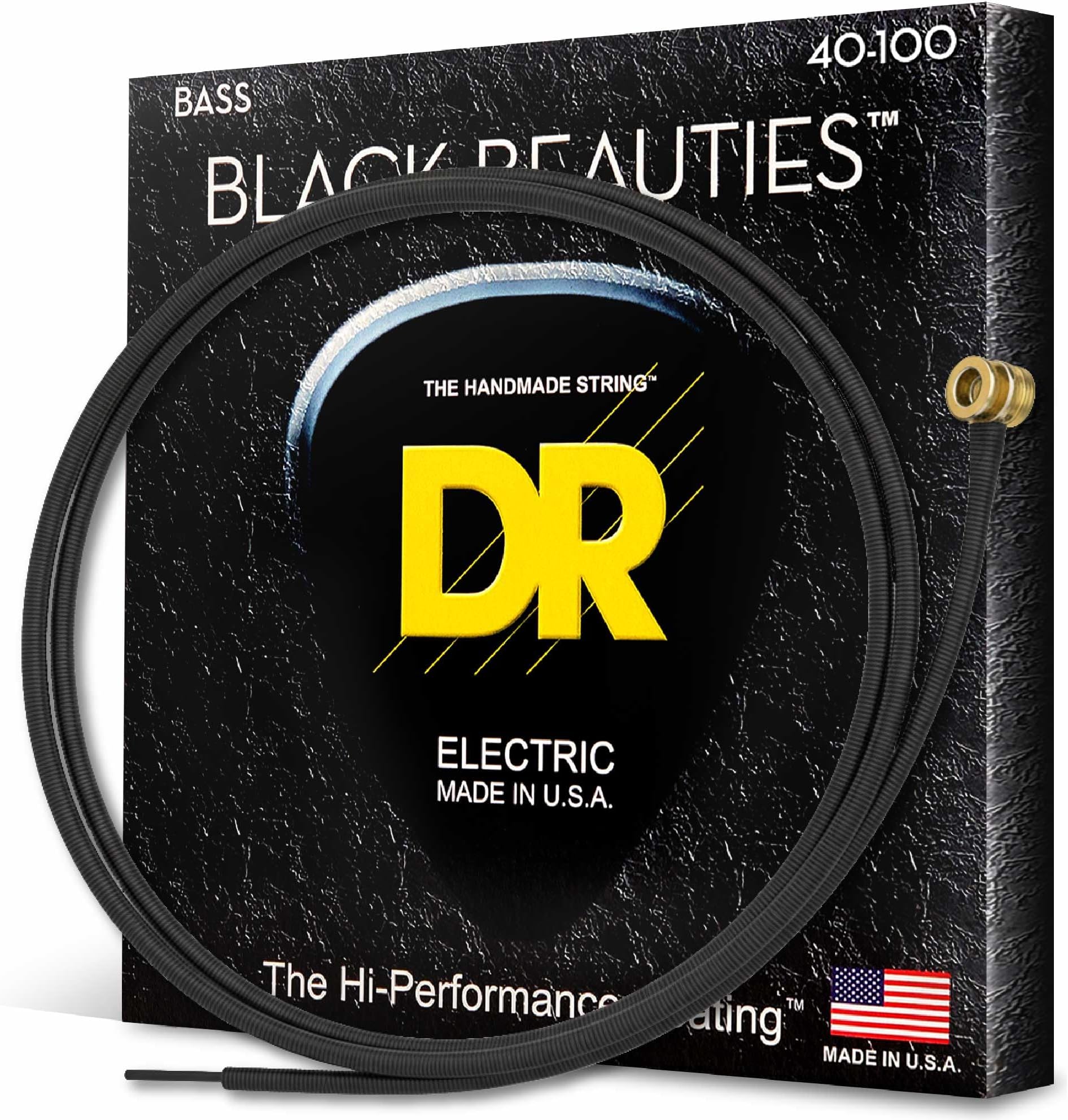 DR Strings BKB-40 Black Beauties Coated Steel Medium Bass Strings